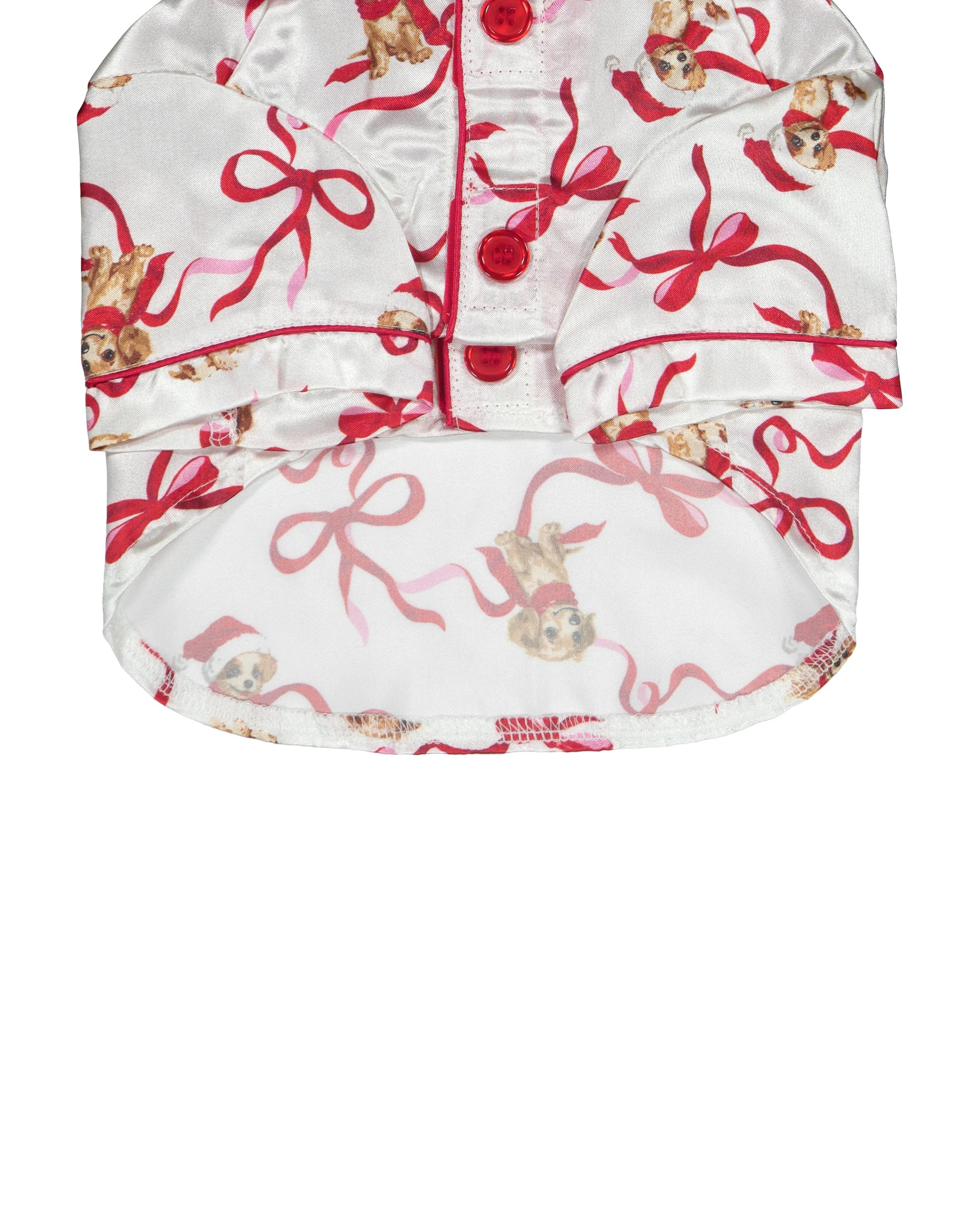 8 Family Matching Christmas Dog Ribbon Mini Me Pyjama S, 8 of 9
