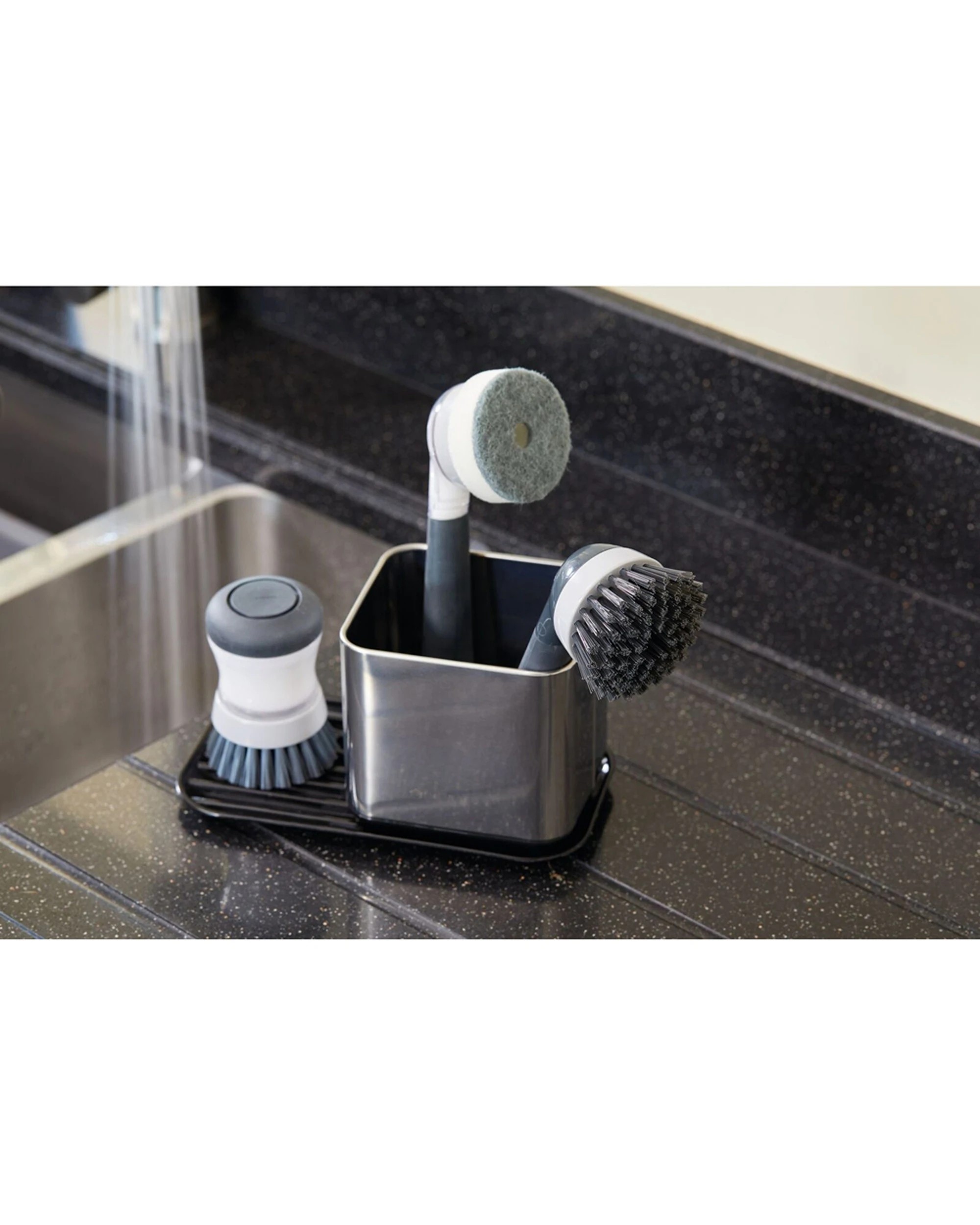 4 MasterCraft 6PK Soap Dispensing Palm Brush Cleaner Ergonomic Non Scratch 9cm - Grey, 4 of 4