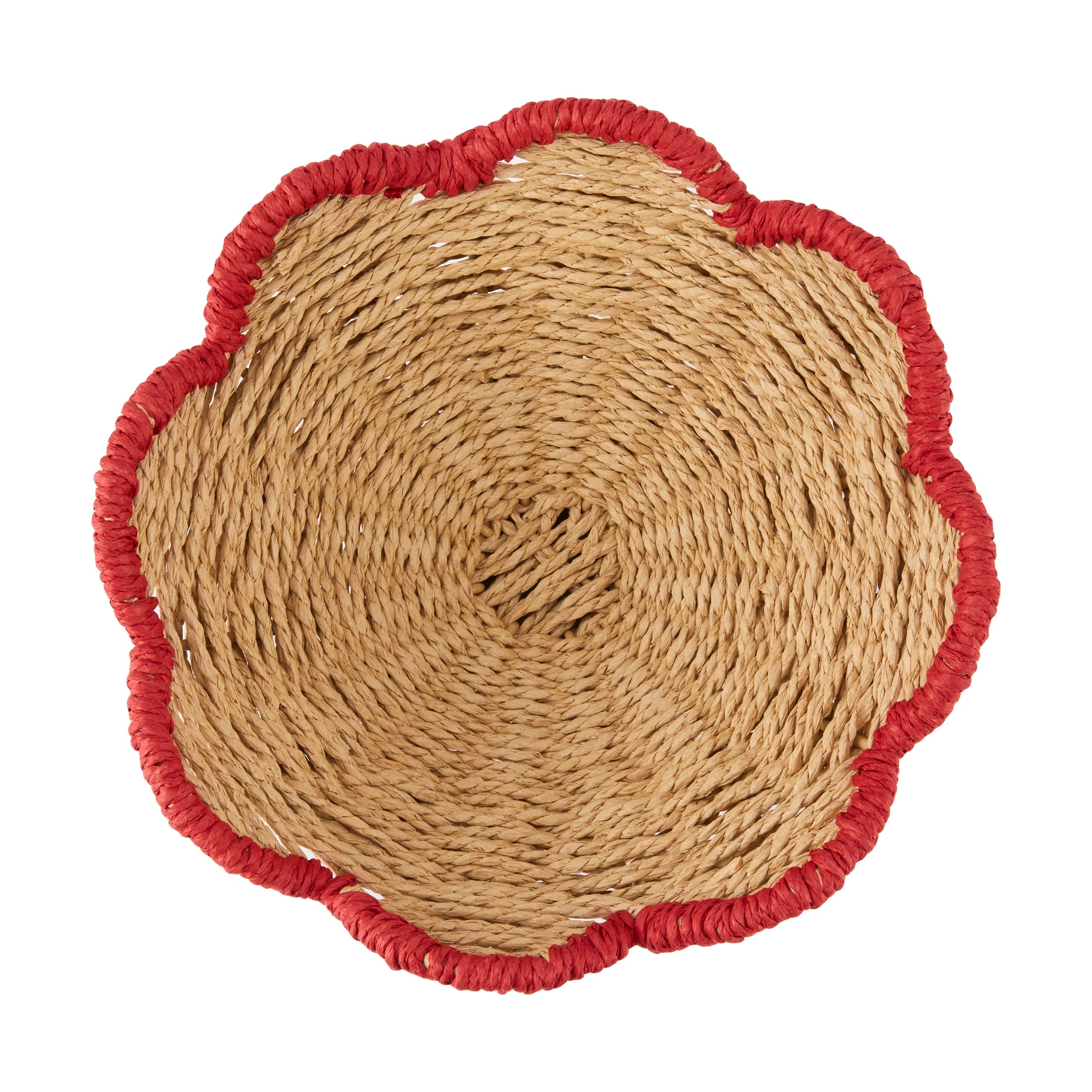 4 Red Edge Woven Bowl, 4 of 6