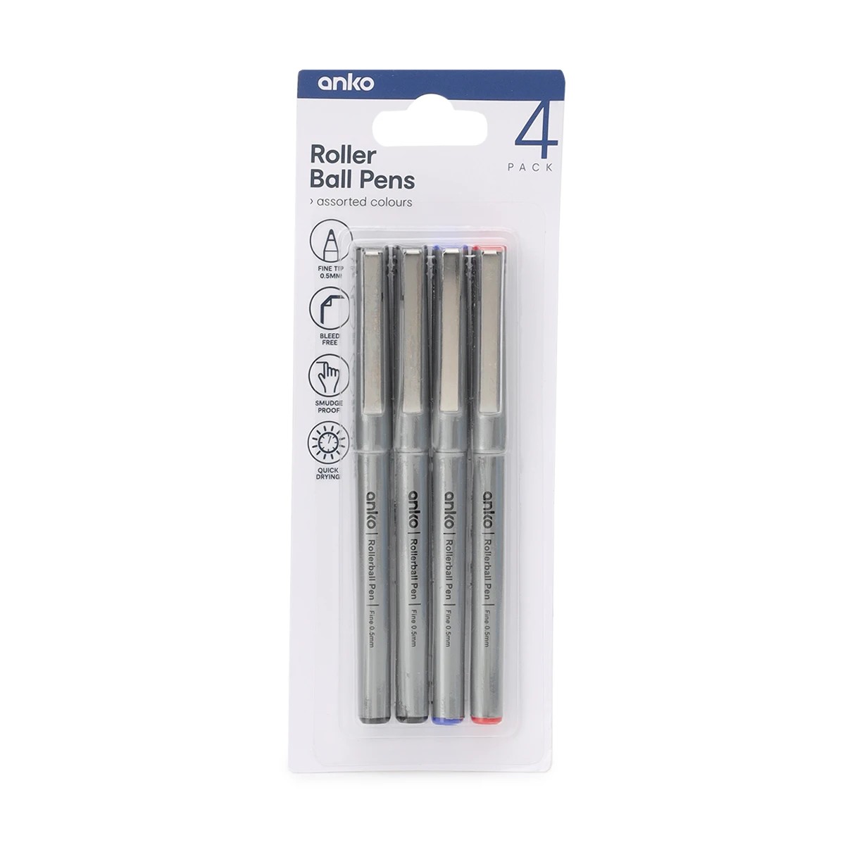 1 4 Pack Roller Ball Pens, 1 of 4