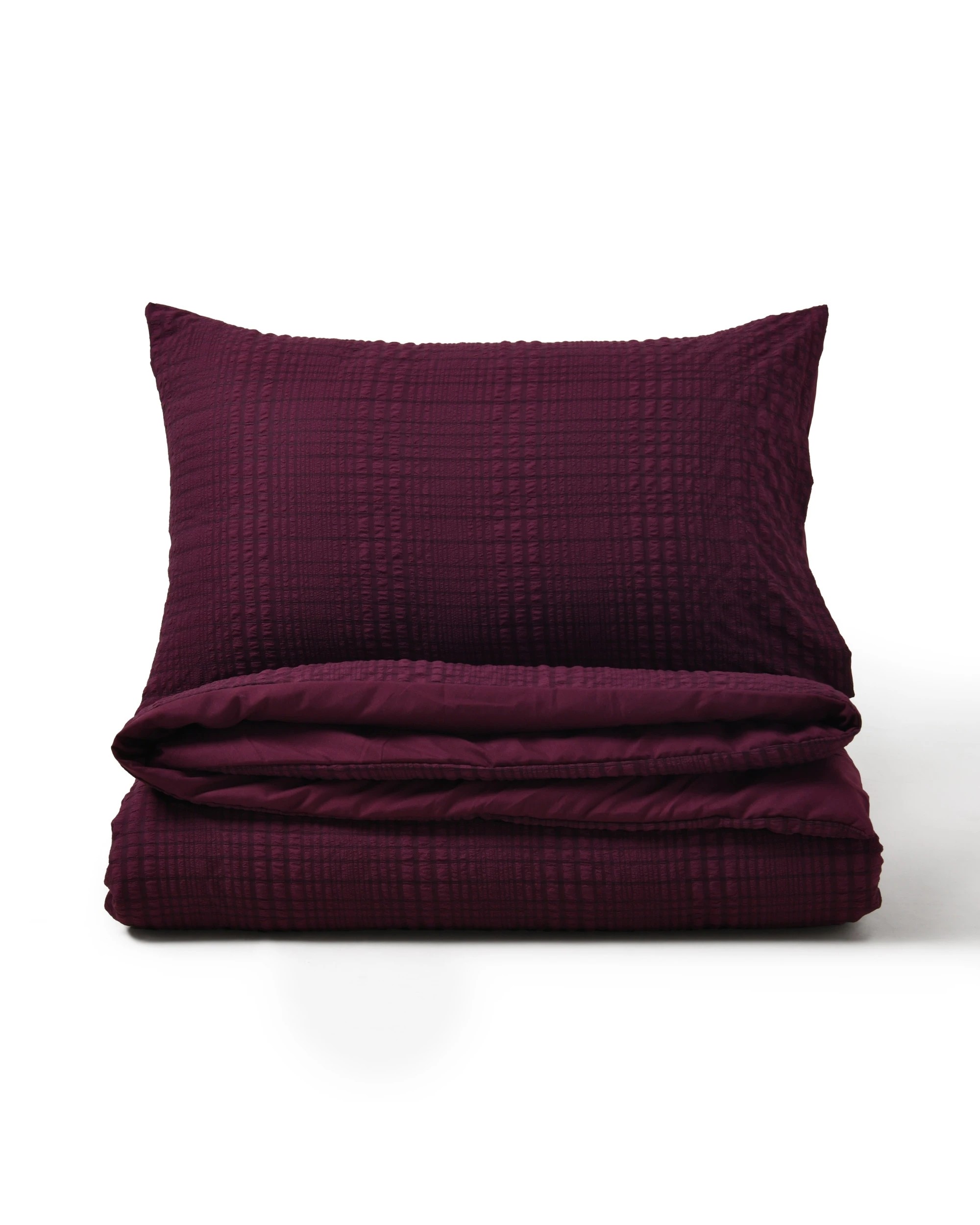 2 Dreamaker Ellis Seersucker Quilt Cover Set - Double Bed - Cherry, 2 of 6