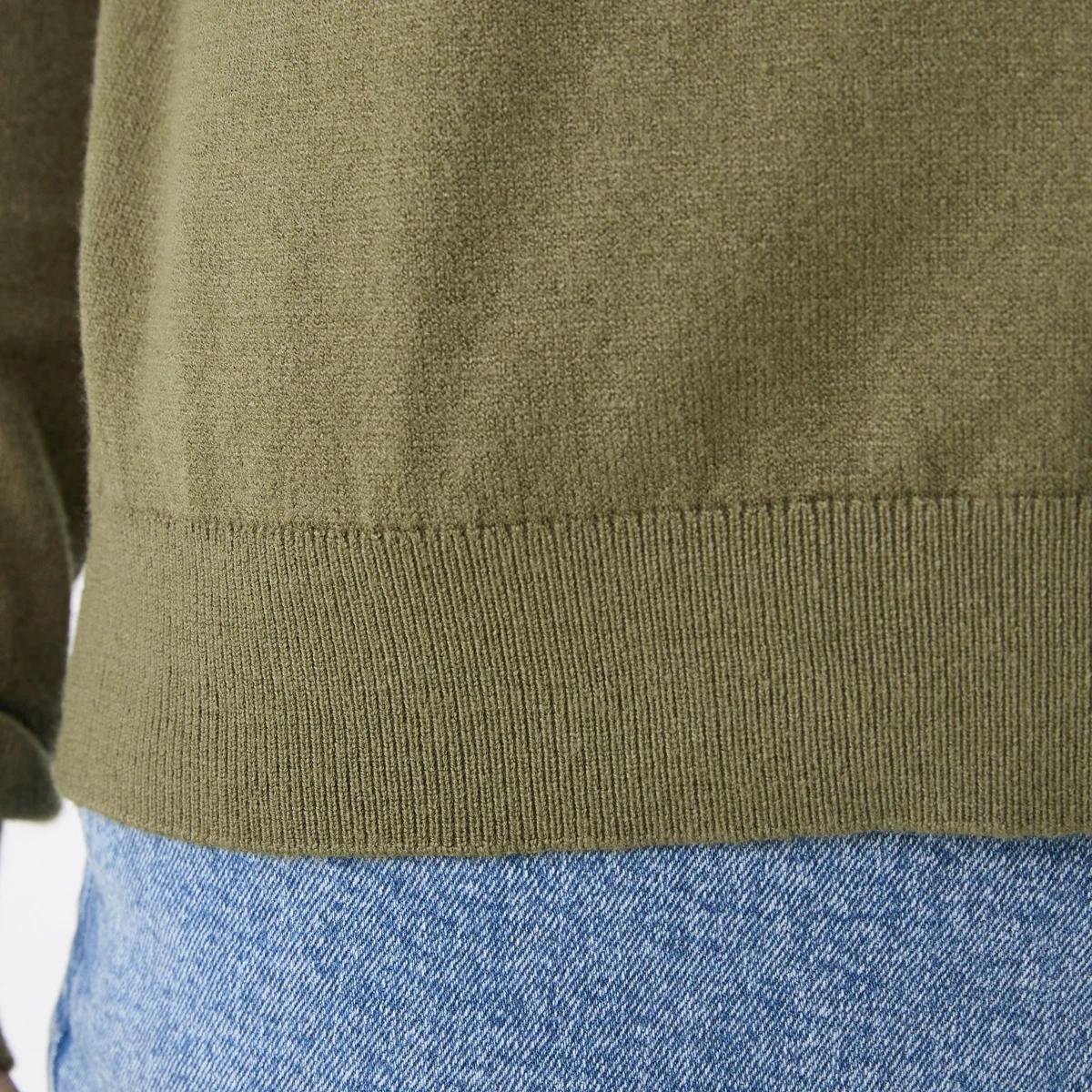 5 Lightweight Crew Neck Cardigan BURNT OLIVE, 5 of 5