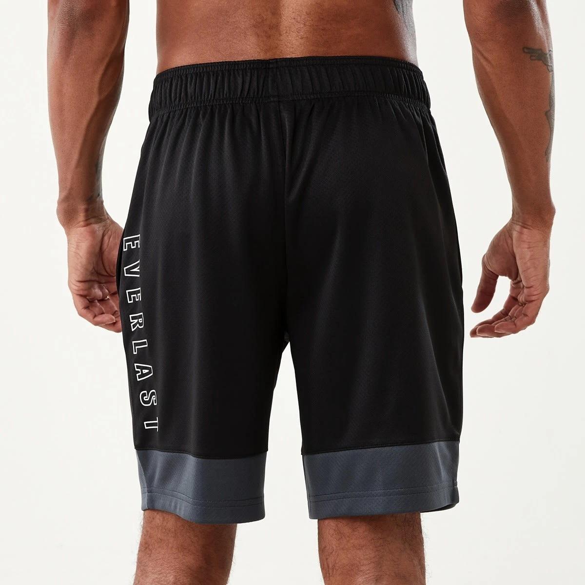 3 Everlast Mens Mesh Panelled Shorts EVER BLACK, 3 of 7