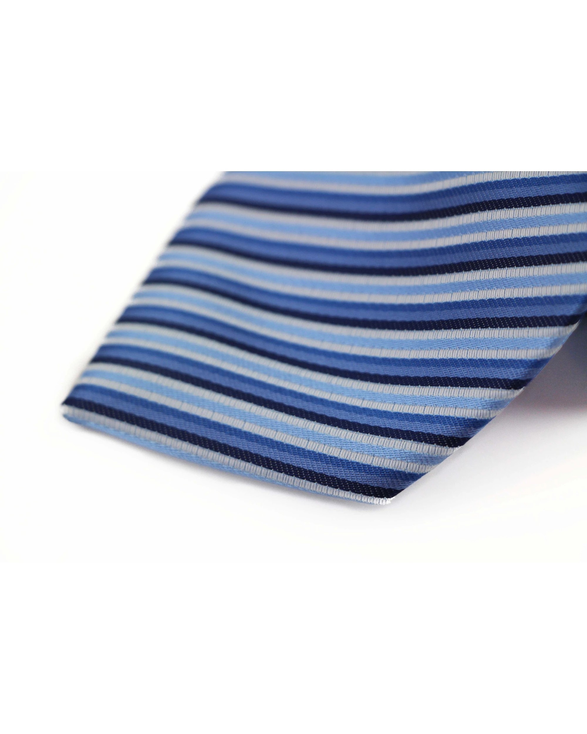 2 Zasel Mens Blue Striped 8cm Patterned Neck Tie, 2 of 2