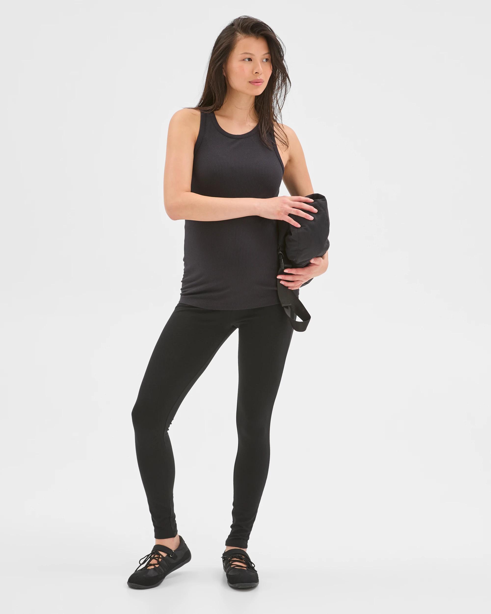 6 Target Maternity Australian Cotton Over The Belly Leggings BLACK, 6 of 10
