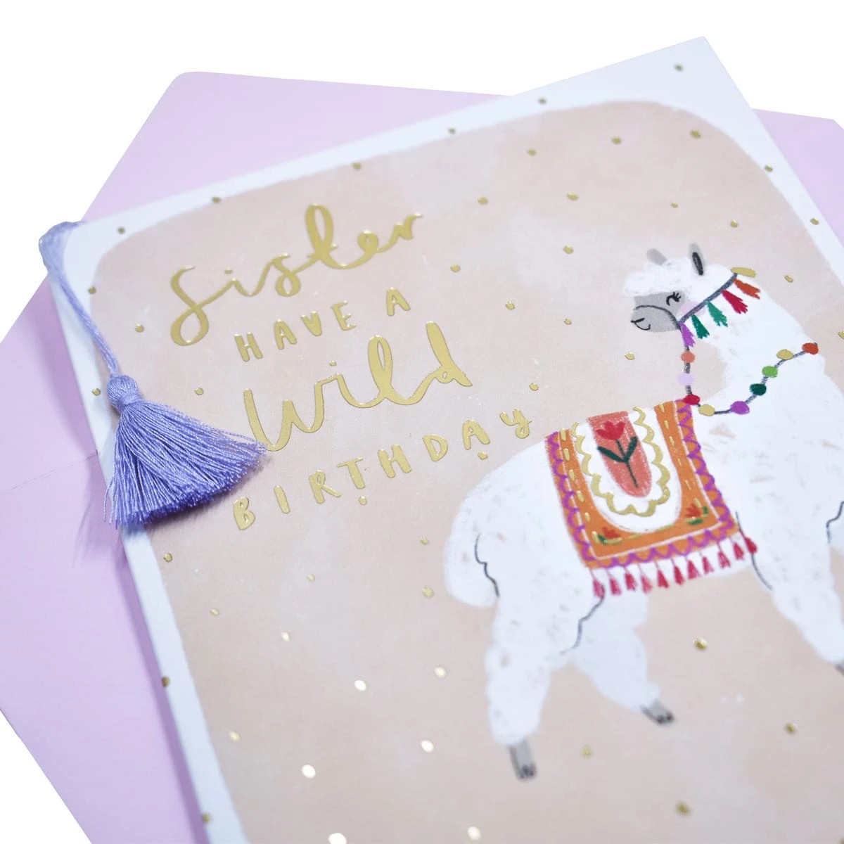 3 Hallmark Birthday Card for Sister - Llama Tassel, 3 of 3