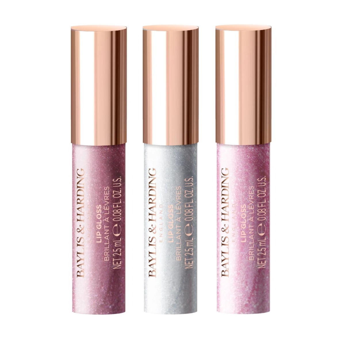 2 Baylis & Harding Signature Collection Glossy Lip Trio - Jojoba, Vanilla and Almond Oil, 2 of 4