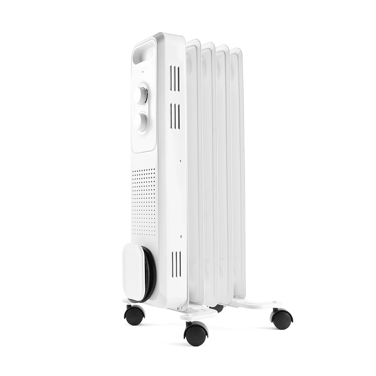 1 5 Fin Oil Heater - White, 1 of 8
