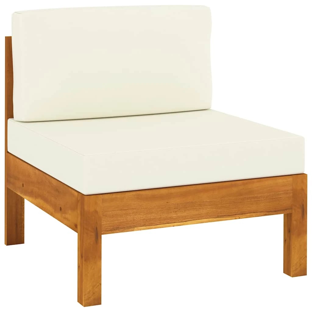 5 Vidaxl Garden Sofa Wooden Garden Sofa, Wooden Garden Sofas - White, 5 of 8