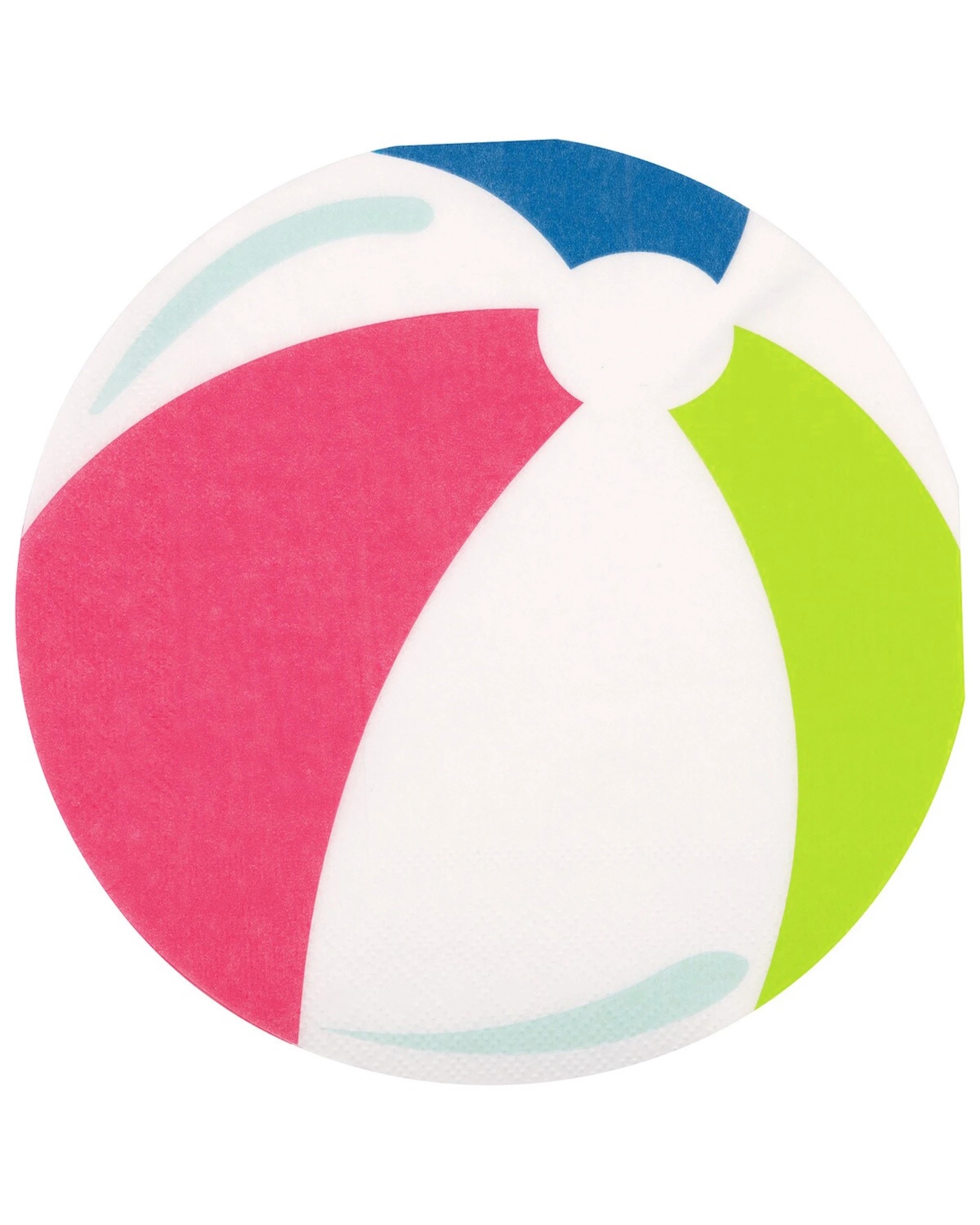 1 Meteor Beach Ball Shaped Napkins Serviettes Pack of 16 - Multi, 1 of 1