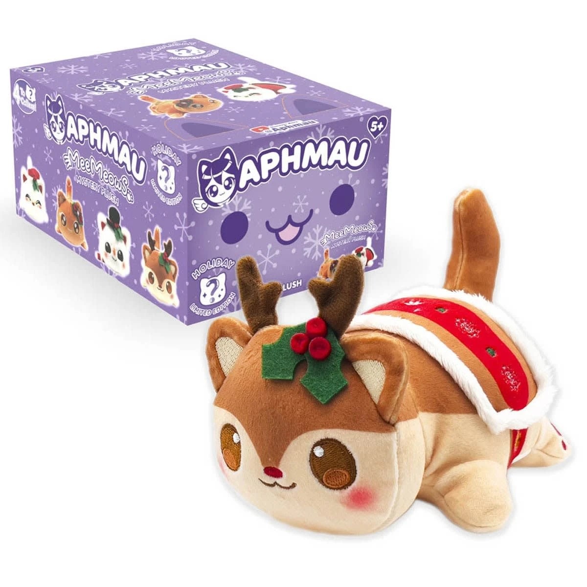 4 15cm Aphmau Holiday Limited Edition MeeMeows Mystery Plush - Assorted, 4 of 6