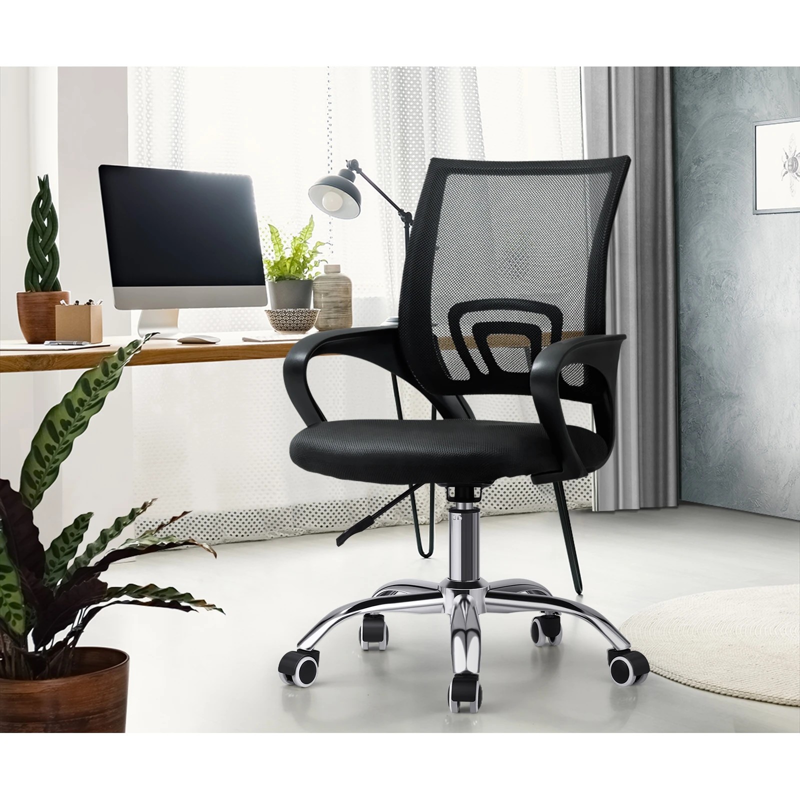 2 Oikiture Mesh Office Chair Backrest
 - Black, 2 of 10