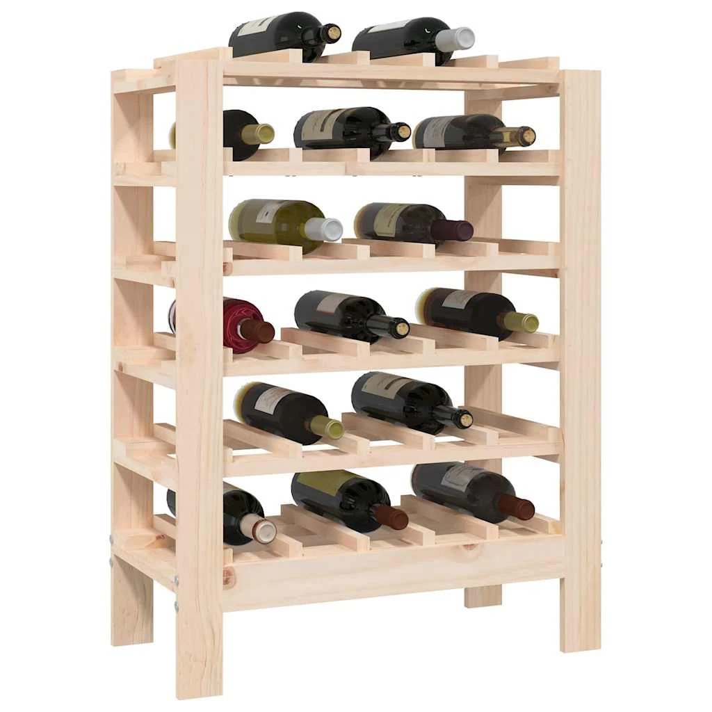 3 Vidaxl Wine Rack, Wine Racks - Brown, 3 of 10