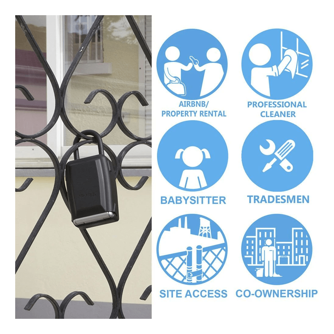 4 Master Lock Portable Combination Lock Key Safe, 4 of 10