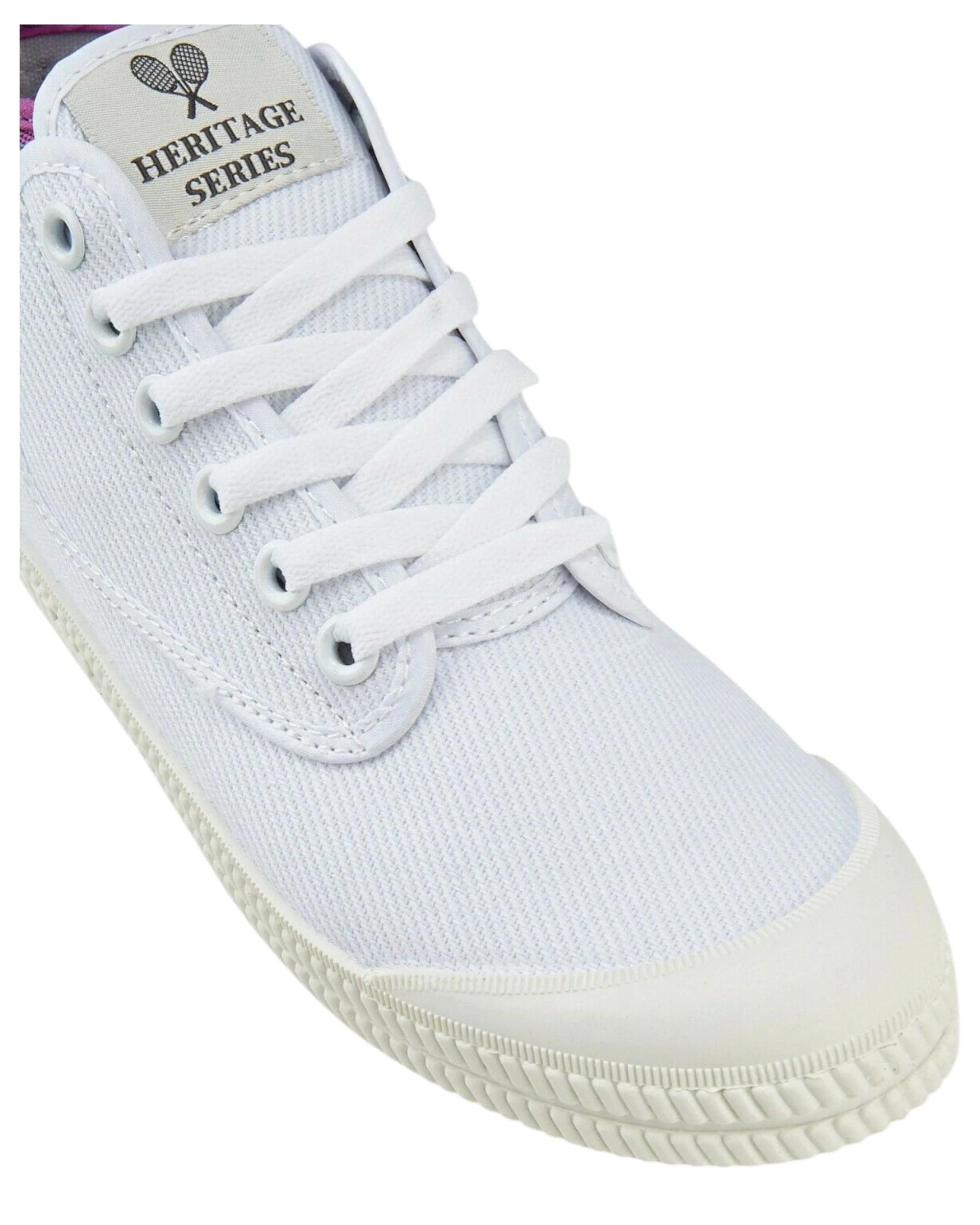 2 Volley Heritage Hi Leap Mens Womens s Canvas Shoes - Mint-Red PINK/PURPLE/GREY, 2 of 5