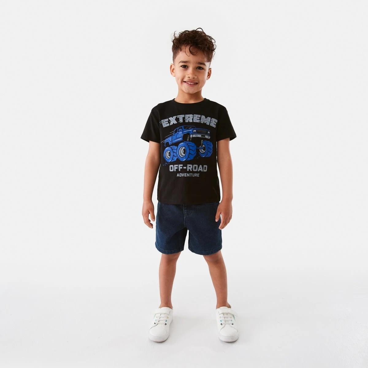 5 Chest Print T-shirt Blk Extrem, 5 of 8