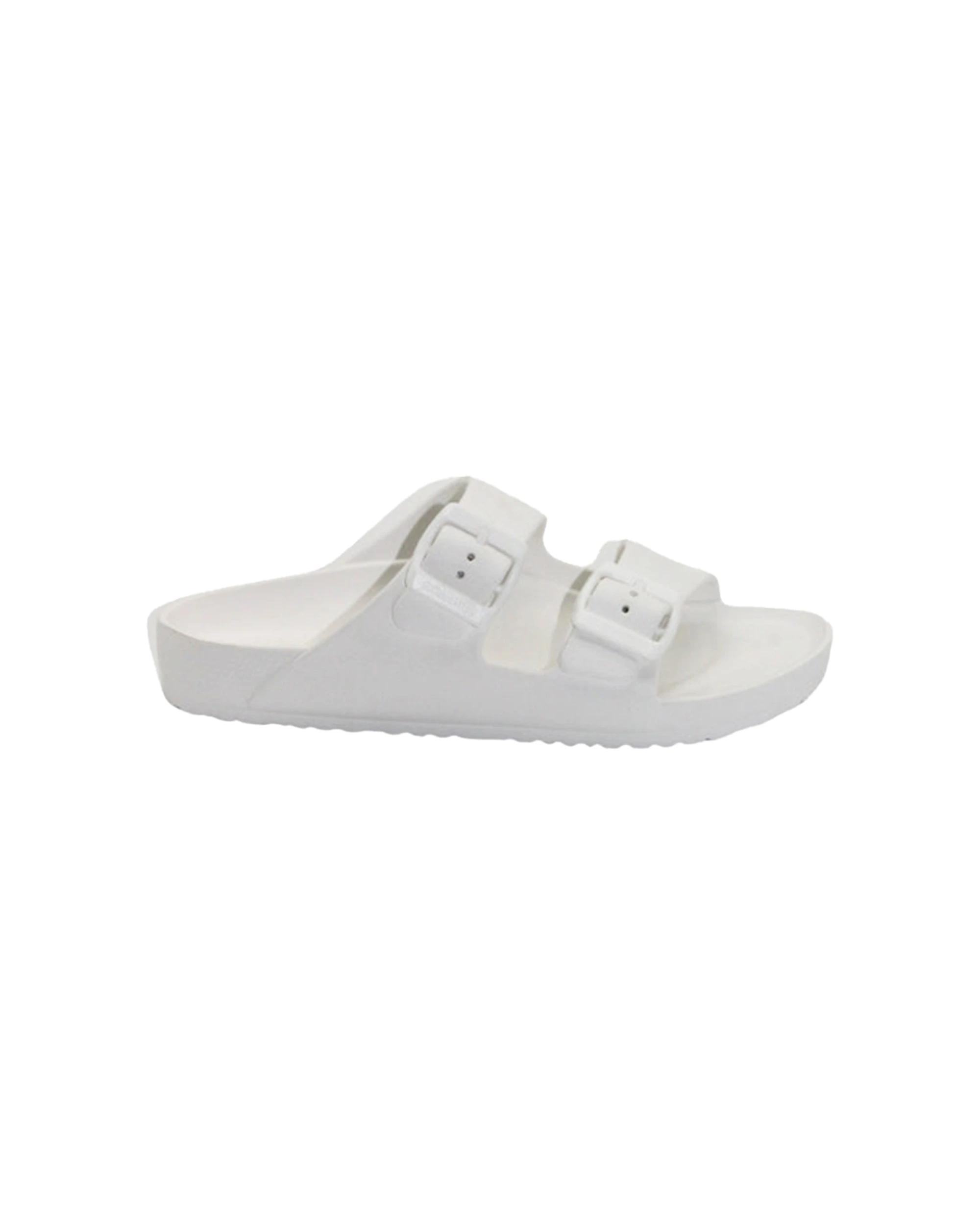 1 Human Shoes Ripe Women's Sandals Double Buckle Super Soft Cool Grey WHITE, 1 of 5