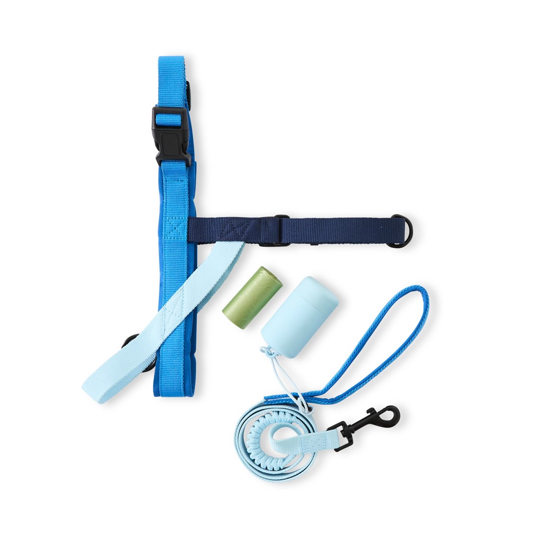 2 Pet Walking Set - Blue, Large, 2 of 5