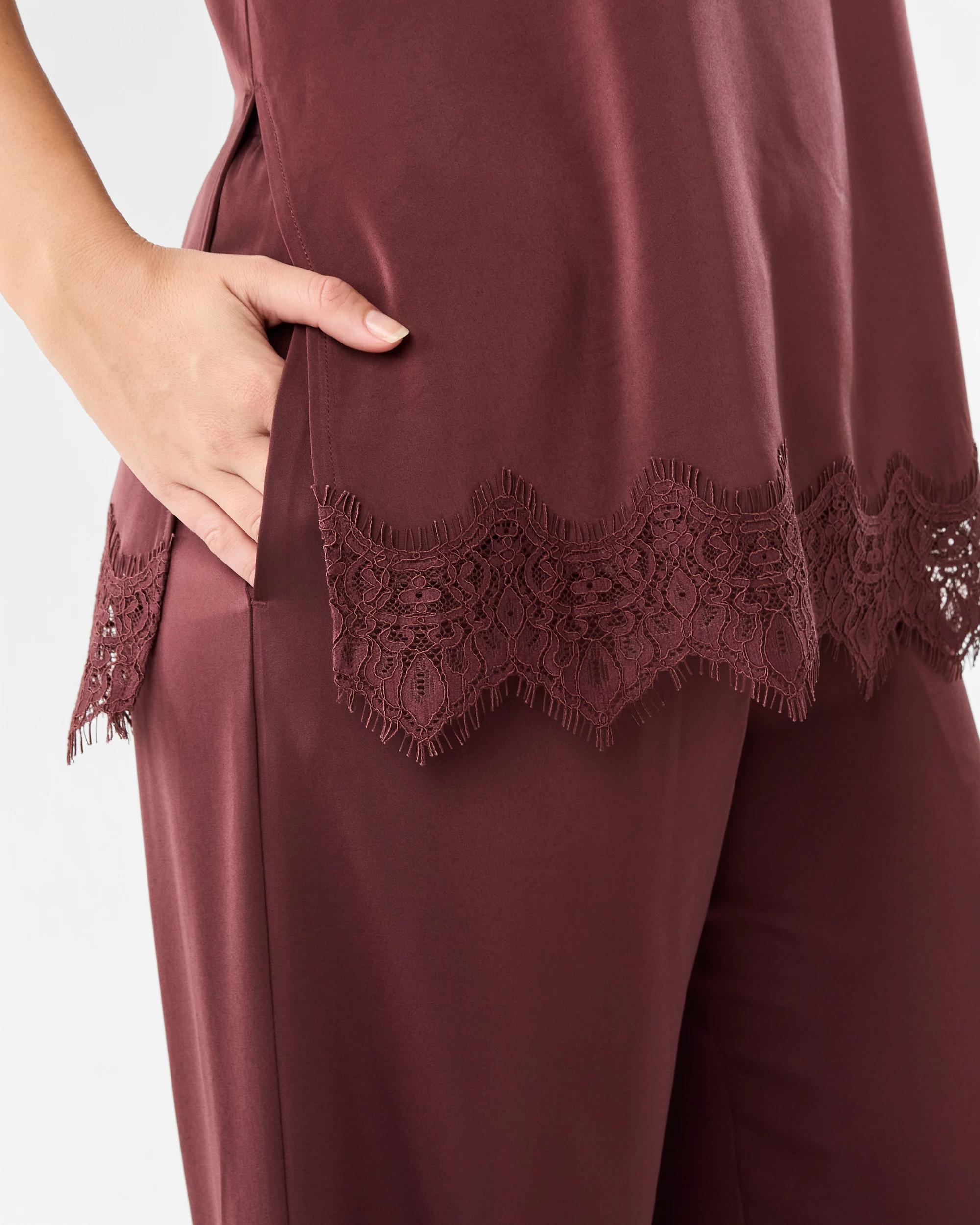 6 Satin Pants Cherry, 6 of 8
