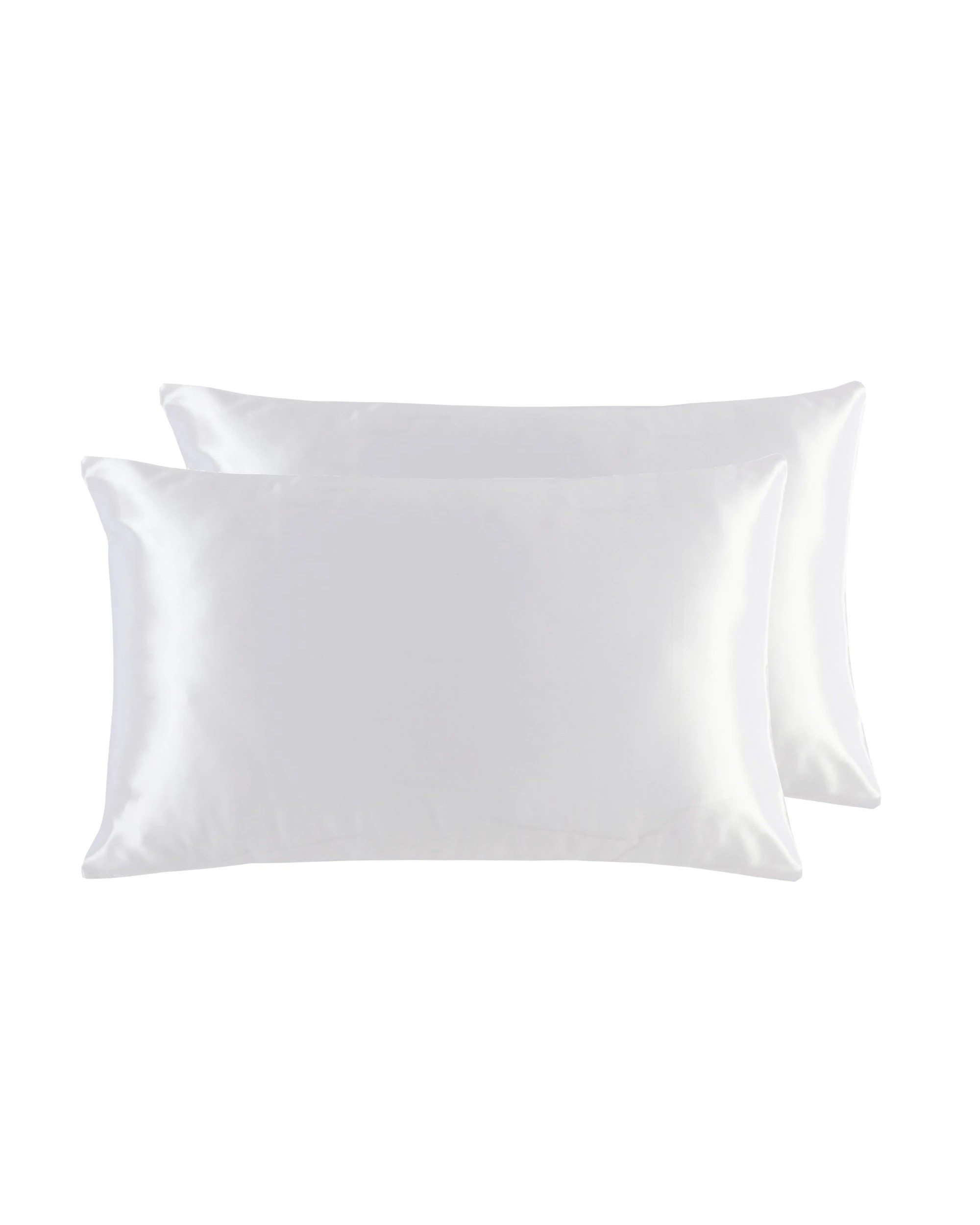 2 Natural Home Luxe Mulberry Silk Pillowcase 25 Momme 2-Pack Standard Pillowcase - White, 2 of 5