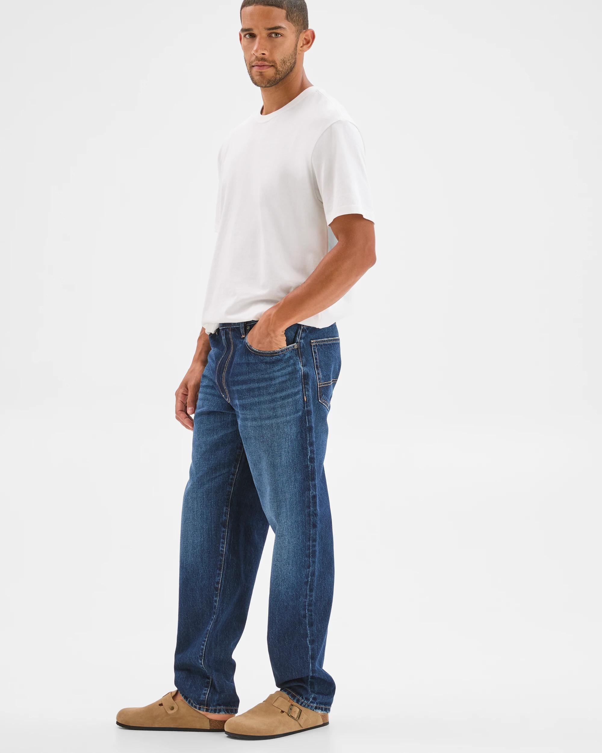 3 Target Man Relaxed Fit Denim Jeans DARK BLUE, 3 of 6