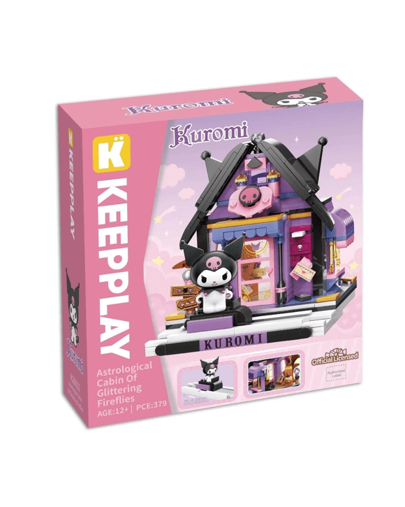 379 Piece Keepplay Hello Kitty Kuromi Astrological Cabin of Glittering Fireflies Playset