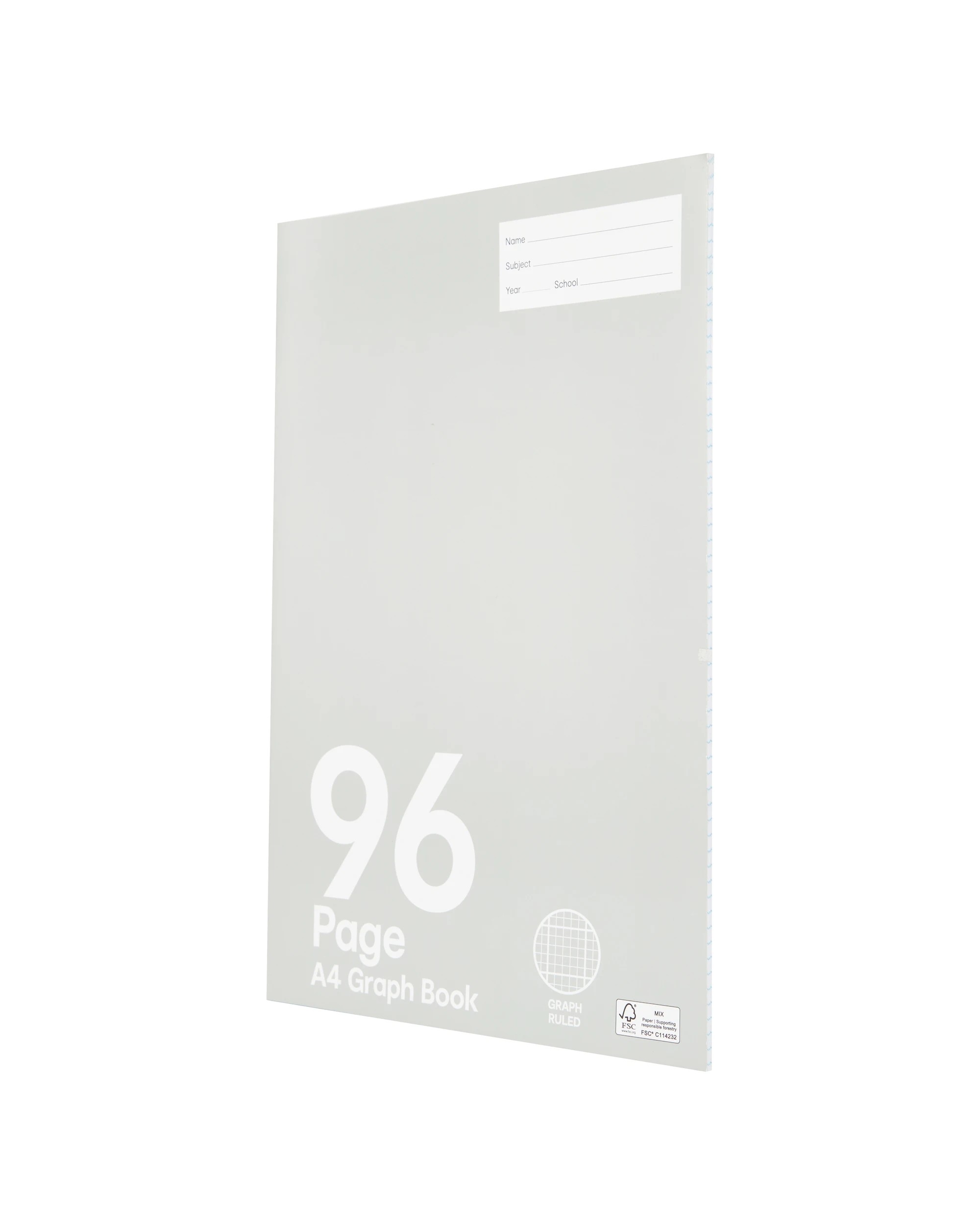 3 A4 Graph Book - 96 Pages, Grey, 3 of 4