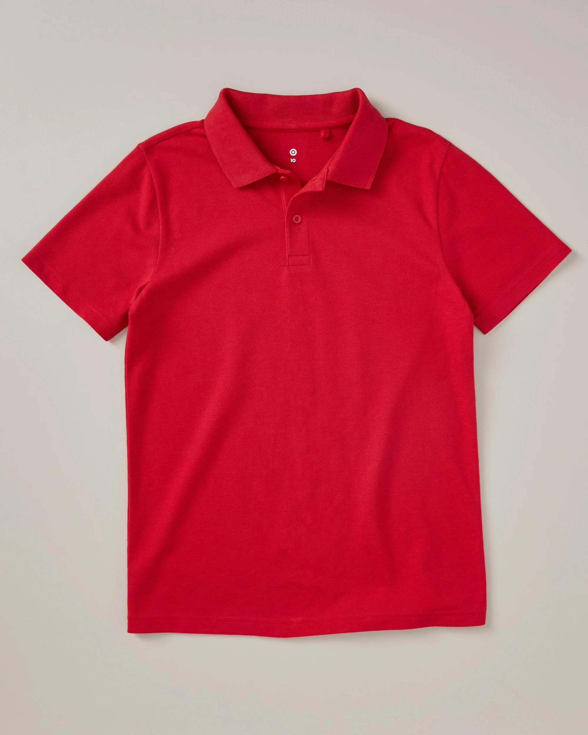 3 Target Short Sleeve School Polos RED, 3 of 10