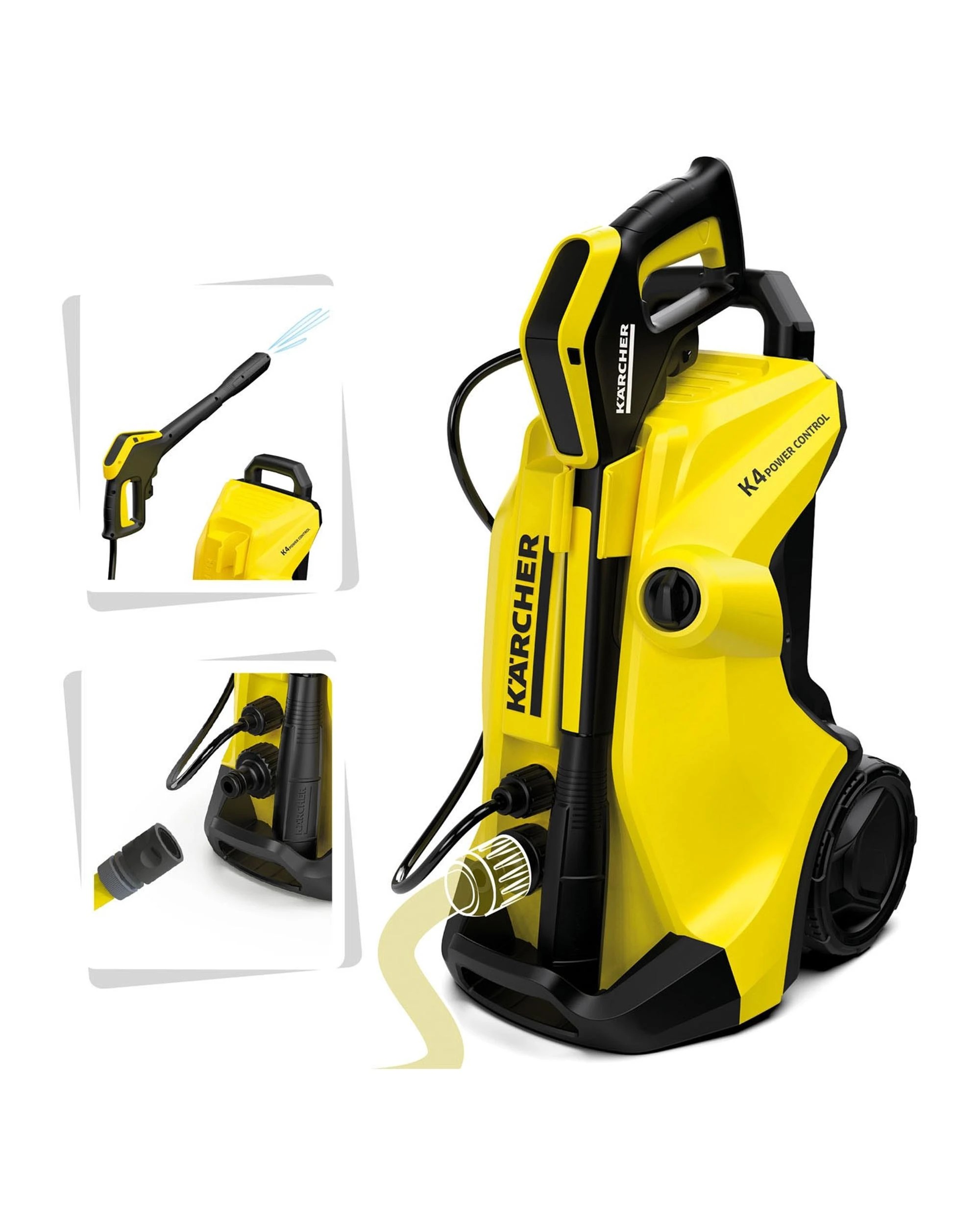 4 Smoby Karcher Kids High Pressure Spray Trolley Toy, 4 of 5