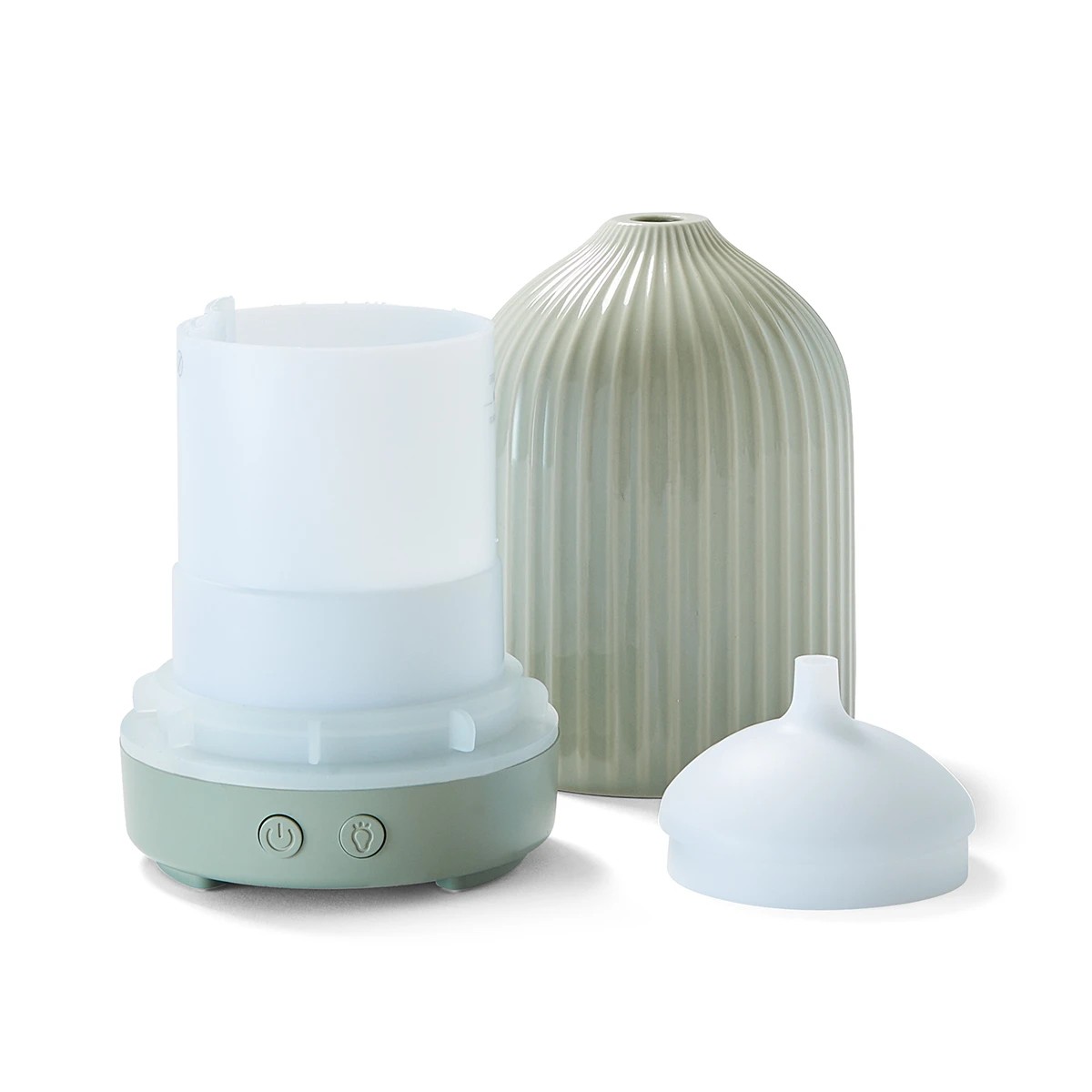 2 Sage Green Ceramic Aroma Diffuser, 2 of 7