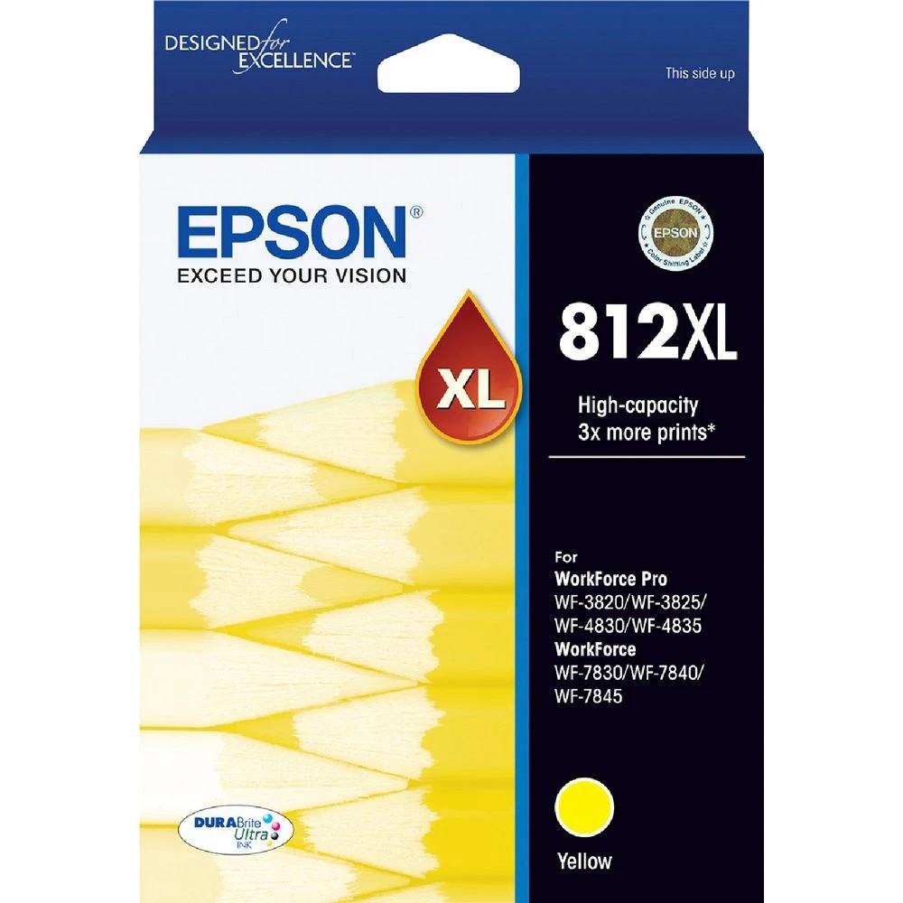 1 Epson 812XL DURABrite Ultra Ink Cartridge Yellow, 1 of 1
