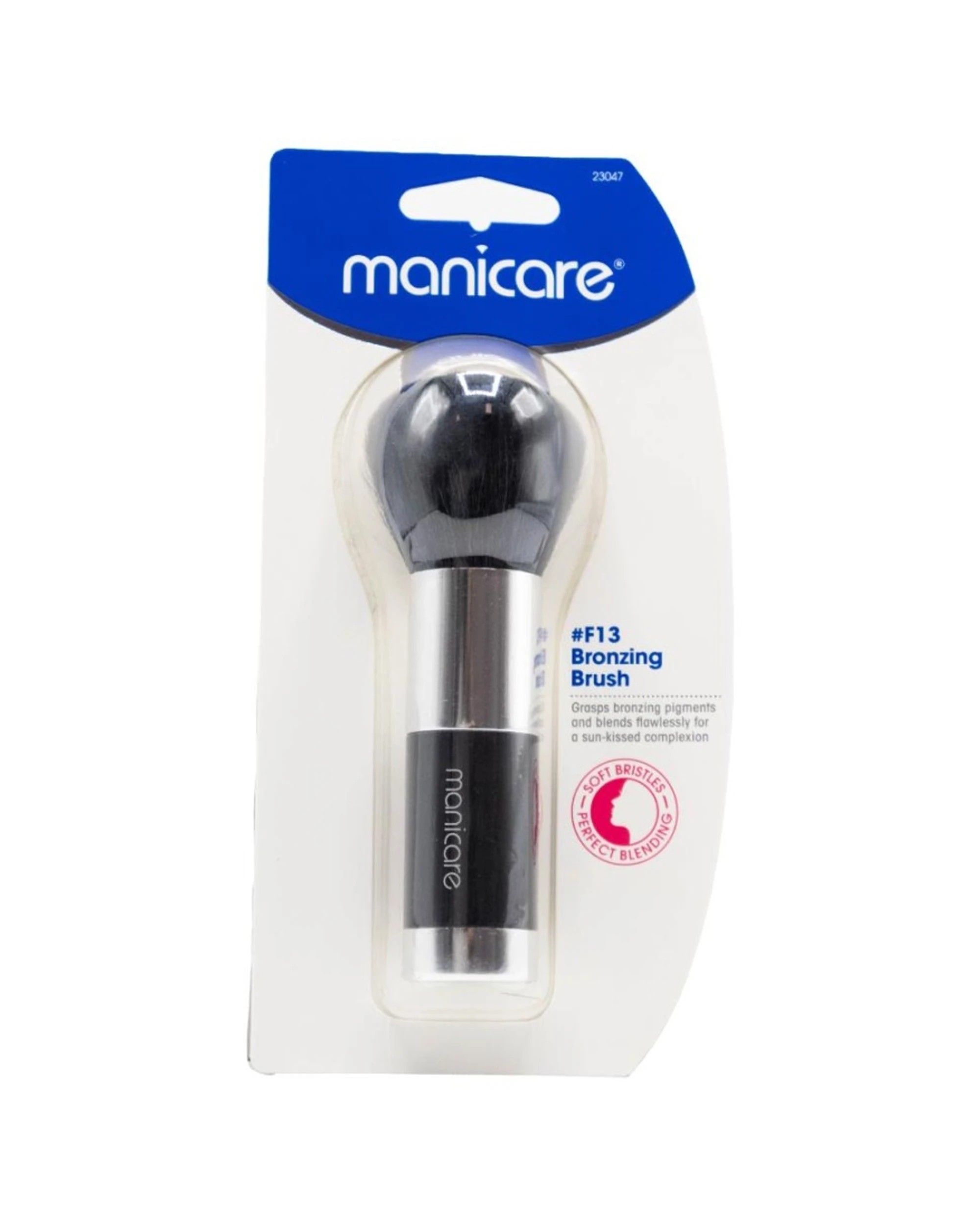 2 Manicare 6PK Complexion Bronzing Brush Make Up Tool Soft Bristles - Black, 2 of 3