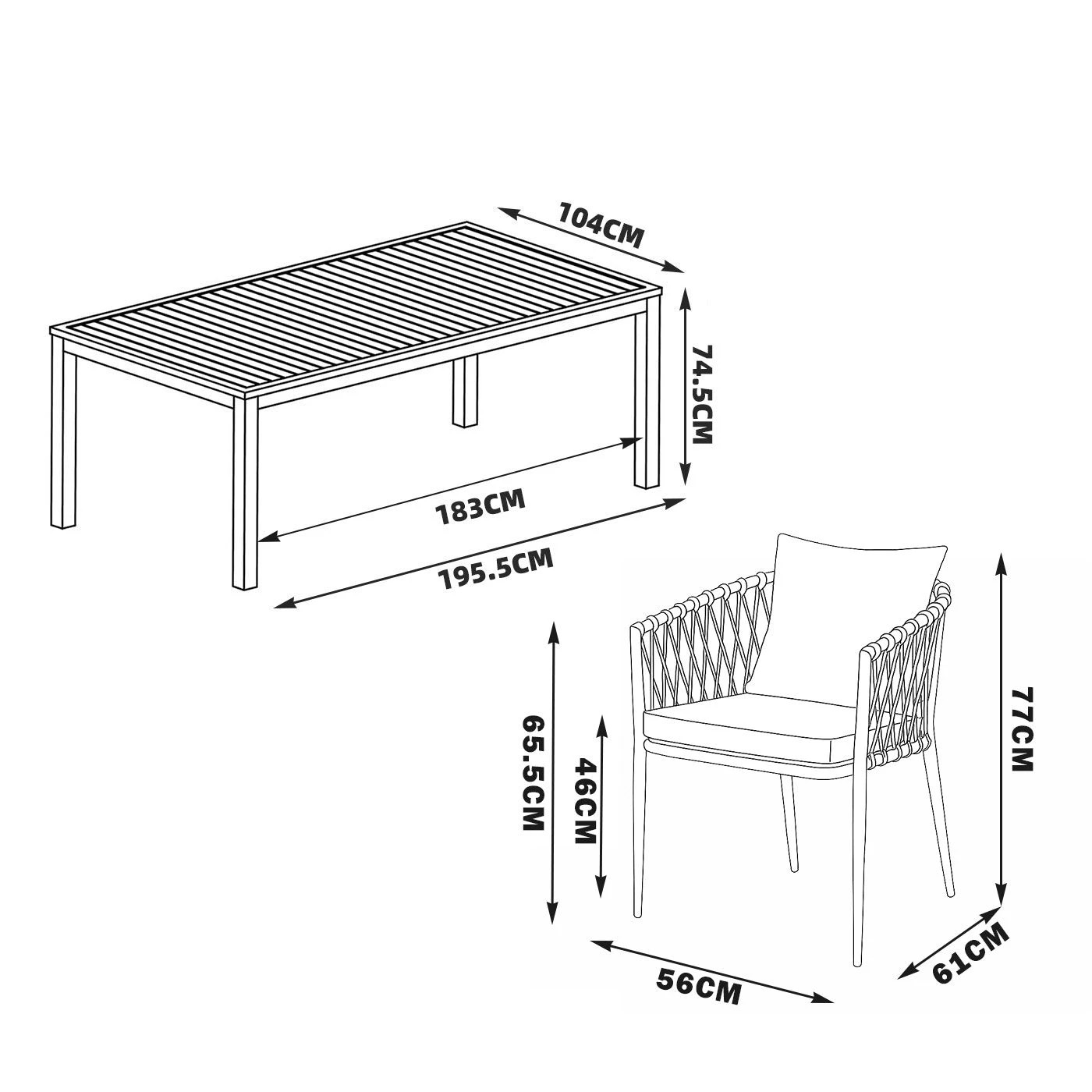 4 Moda Living La Perouse 9-Piece Charcoal Aluminium Outdoor Dining Set with Mornington Chairs - White, 4 of 10