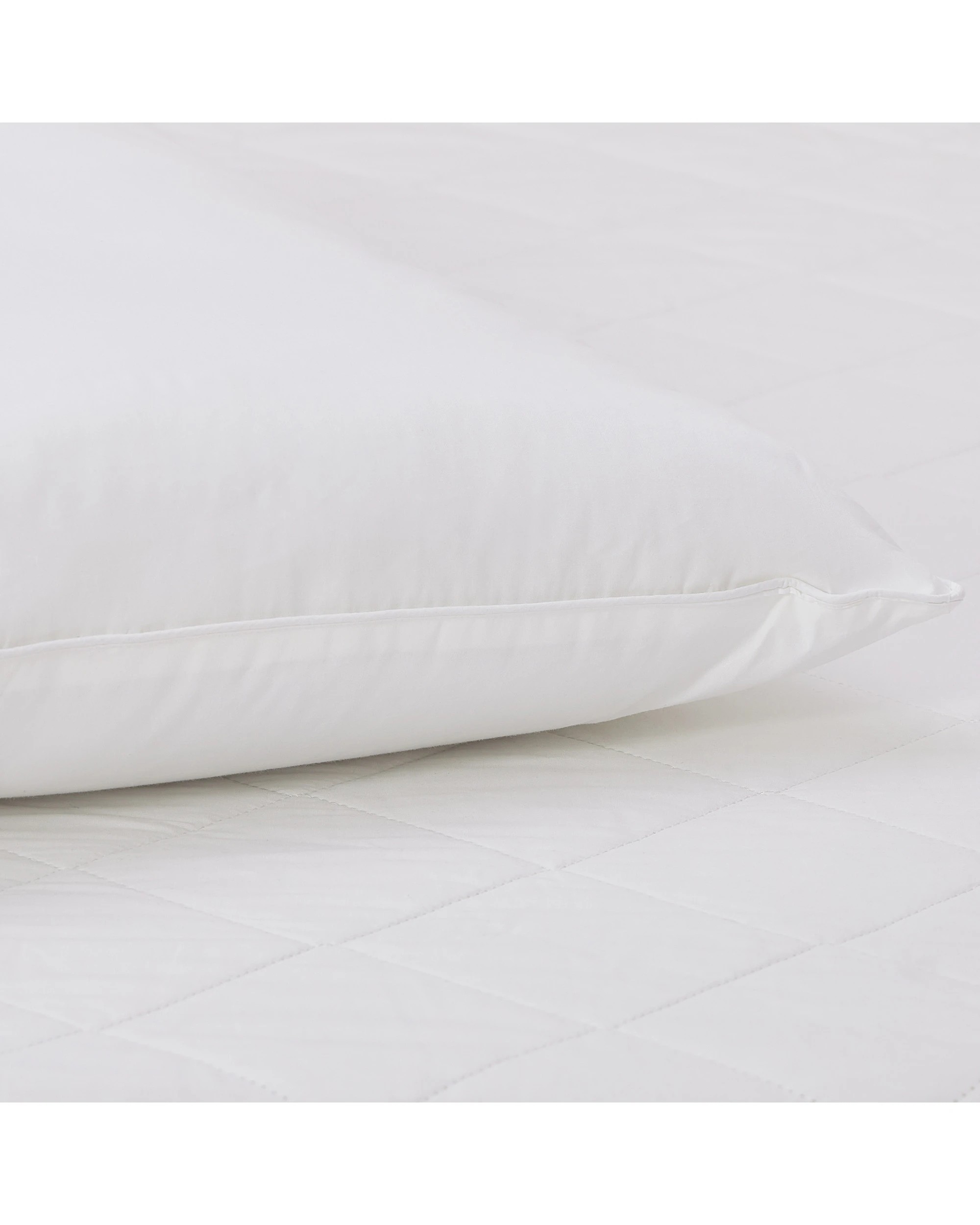 7 Dreamaker Cotton Cover Bamboo Blend Pillow High Profile Twin Pack - White, 7 of 7