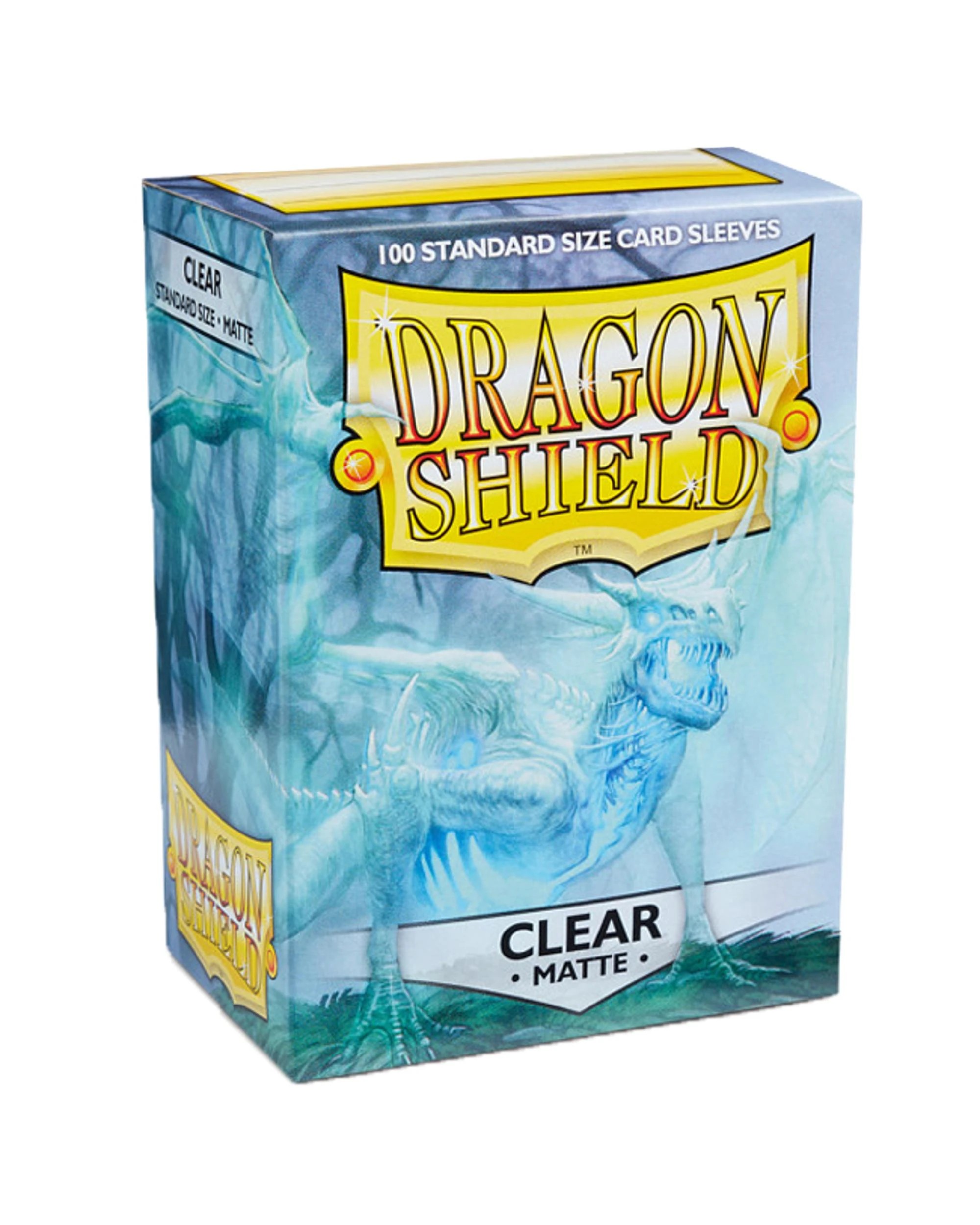 1 Arcane Tinmen Aps Dragon Shield Angrozh Matte Clear Sleeves 100 Pack, 1 of 2