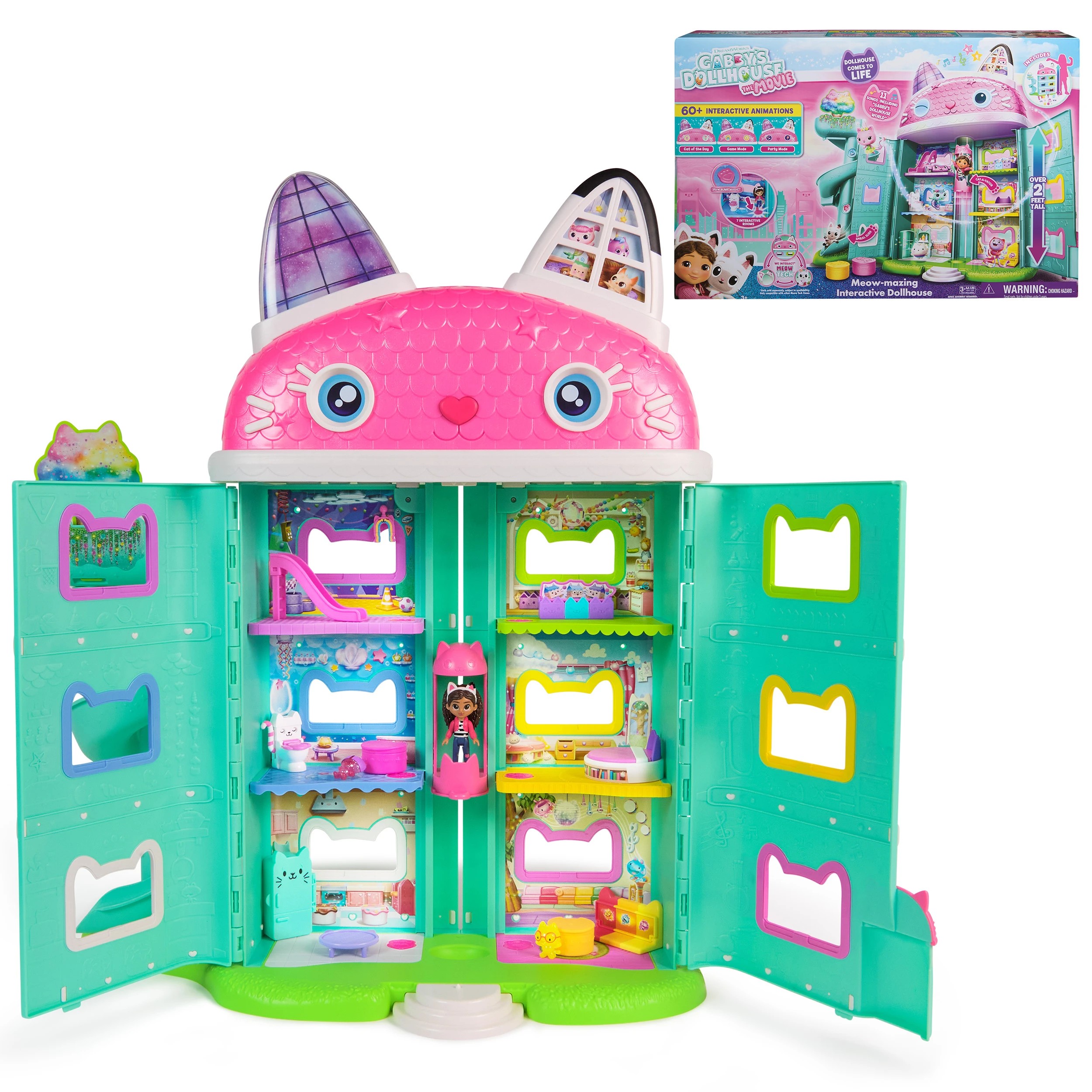 2 Gabby's Dollhouse the Movie Meow-mazing Interactive Dollhouse, 2 of 10