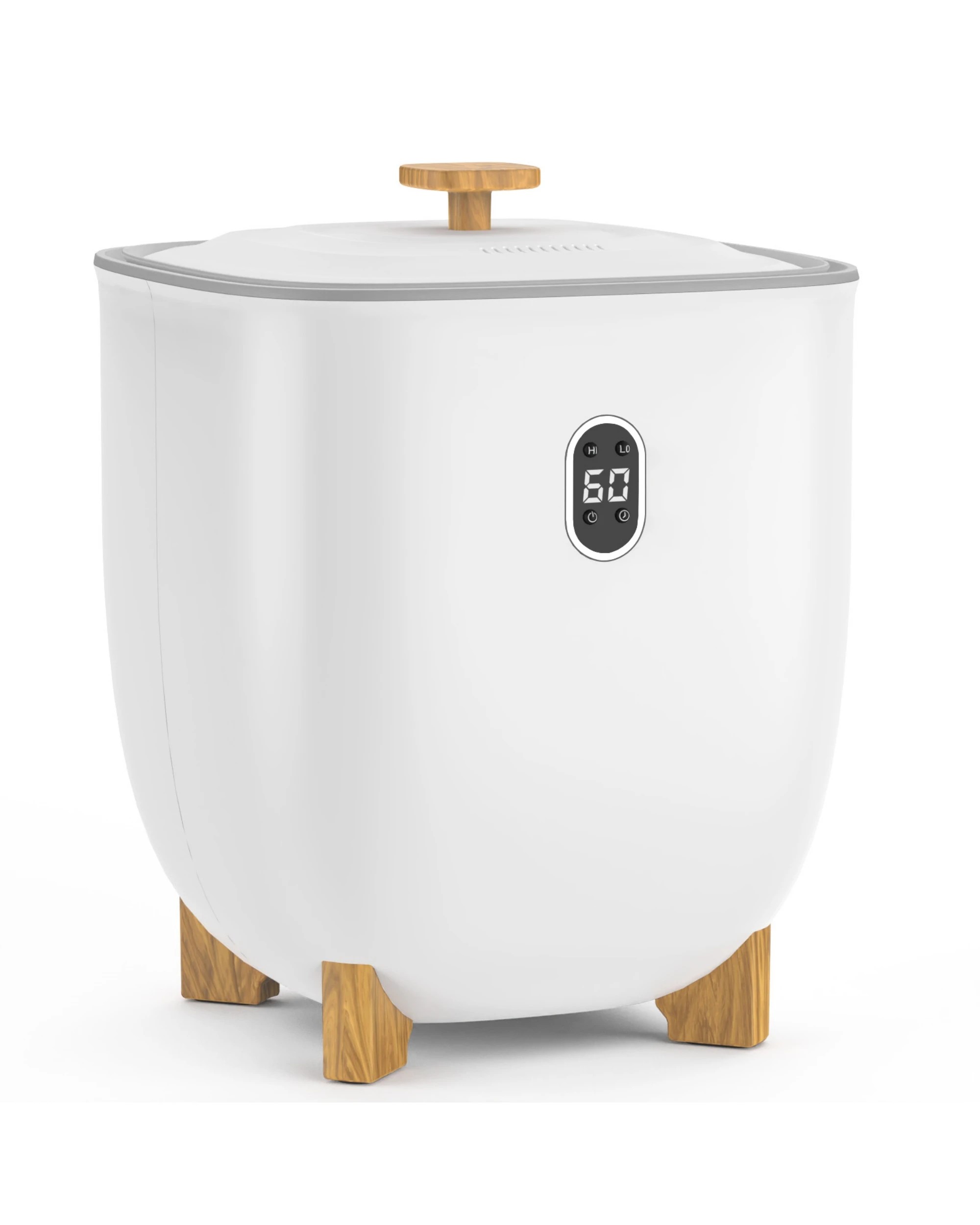 1 Advwin 25L Towel Warmer Bucket with LED Screen Auto Shut Off Timer for Bathroom - White, 1 of 6