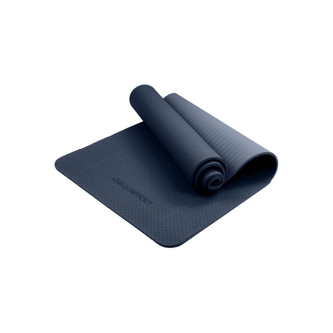 4 Powertrain TPE Pilates Exercise Yoga Mat Workout 6mm Home Gym 183cm - Blue, 4 of 7