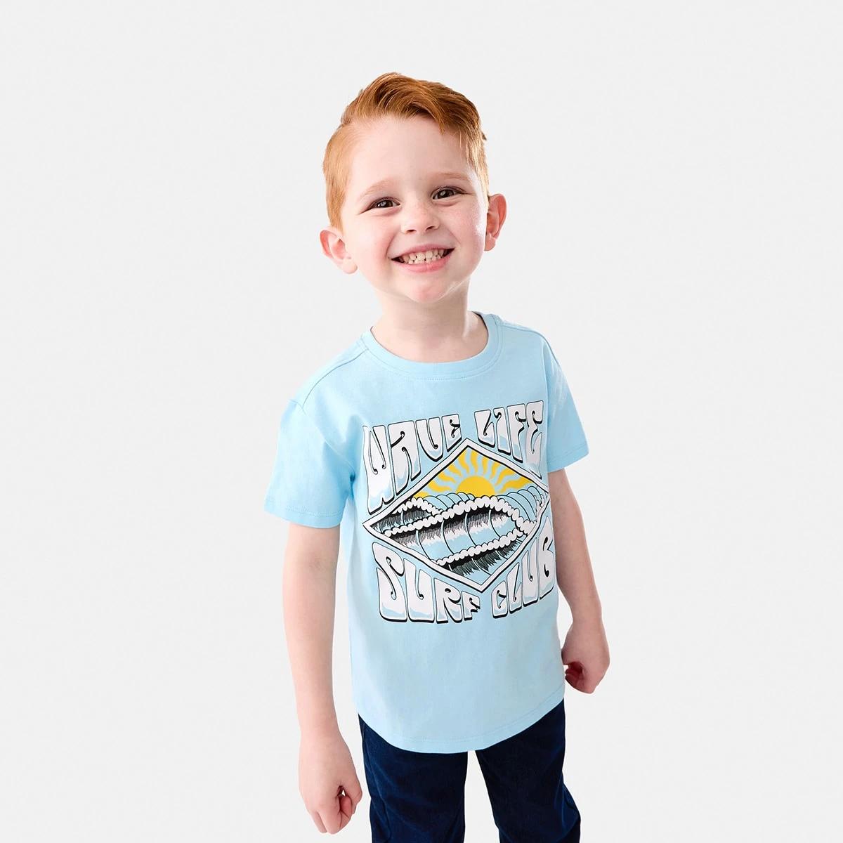 1 Chest Print T-shirt Cry Surf, 1 of 8