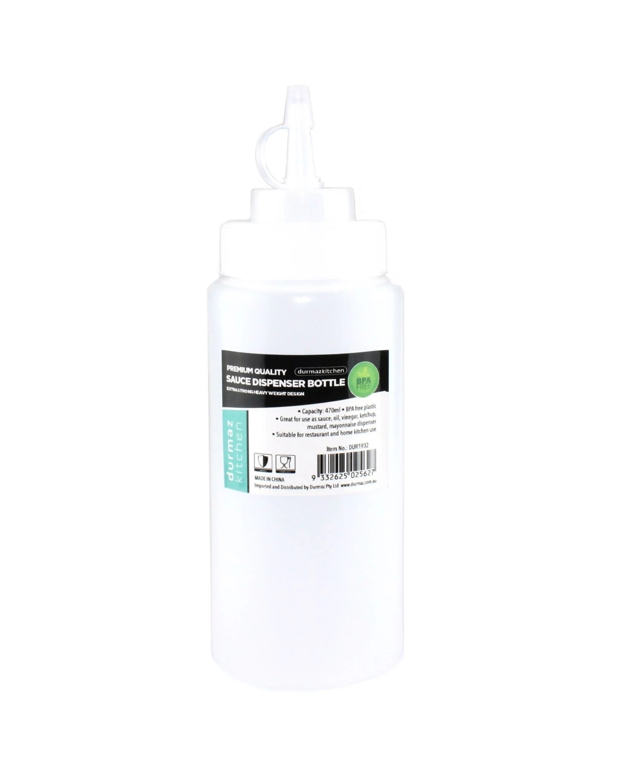1 Durmaz Plastic Sauce Bottle 470ml - Clear, 1 of 1