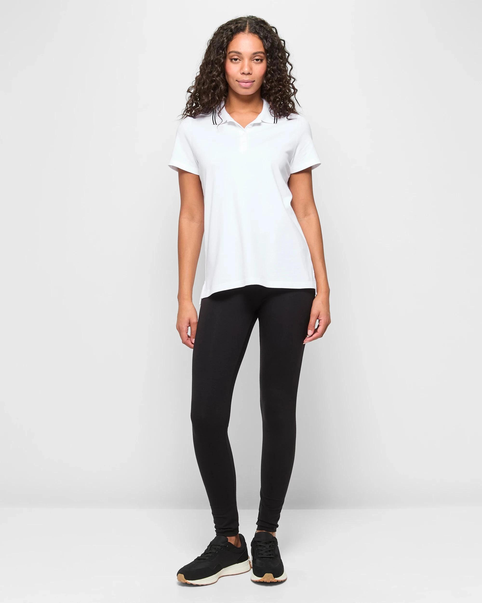 1 Target Active Australian Cotton Full Length Stretch Leggings BLACK, 1 of 5