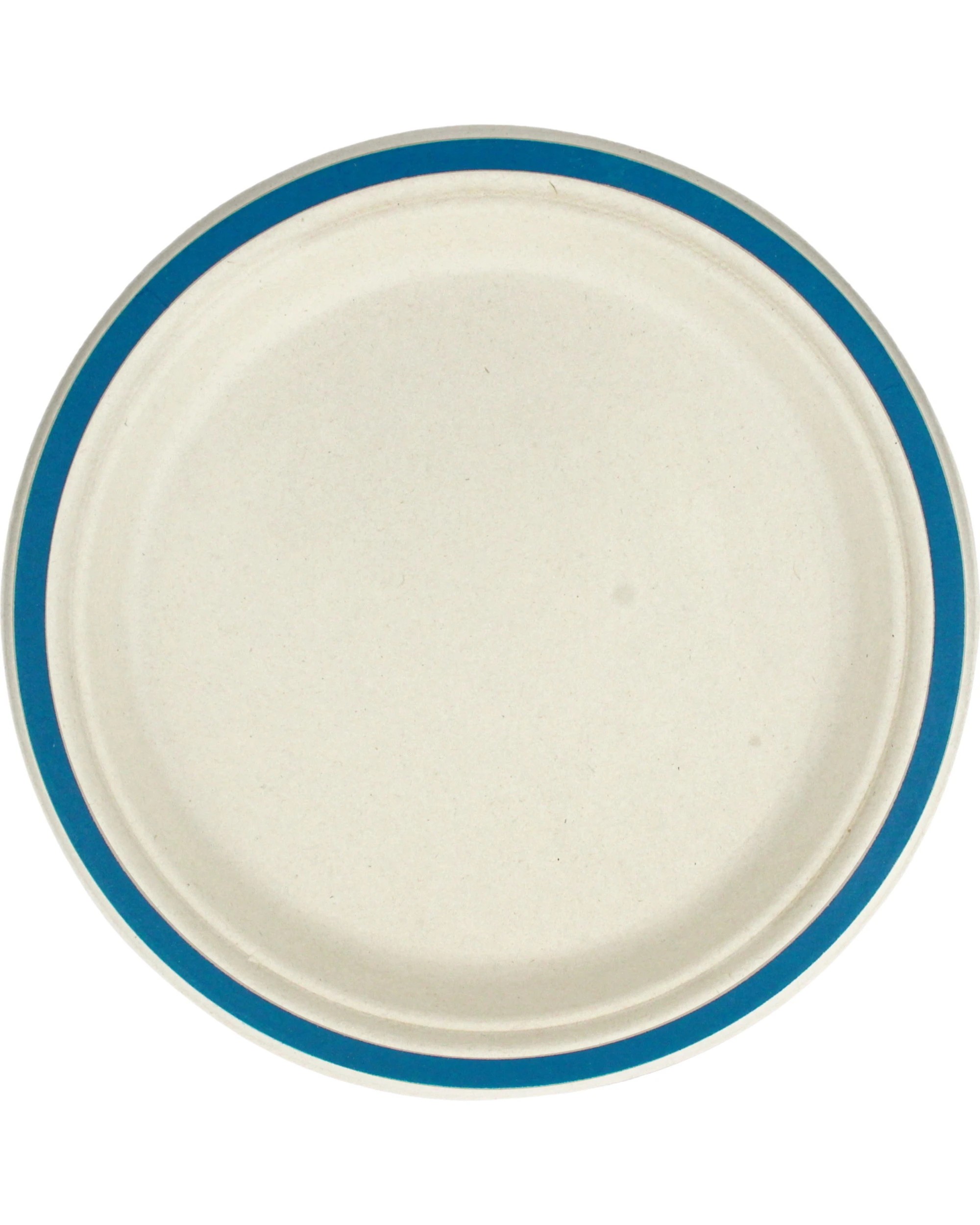 1 alpen Royal Blue Rim Sugar Cane Large Plates Pack of 10 - Royal Blue Rim, 1 of 3