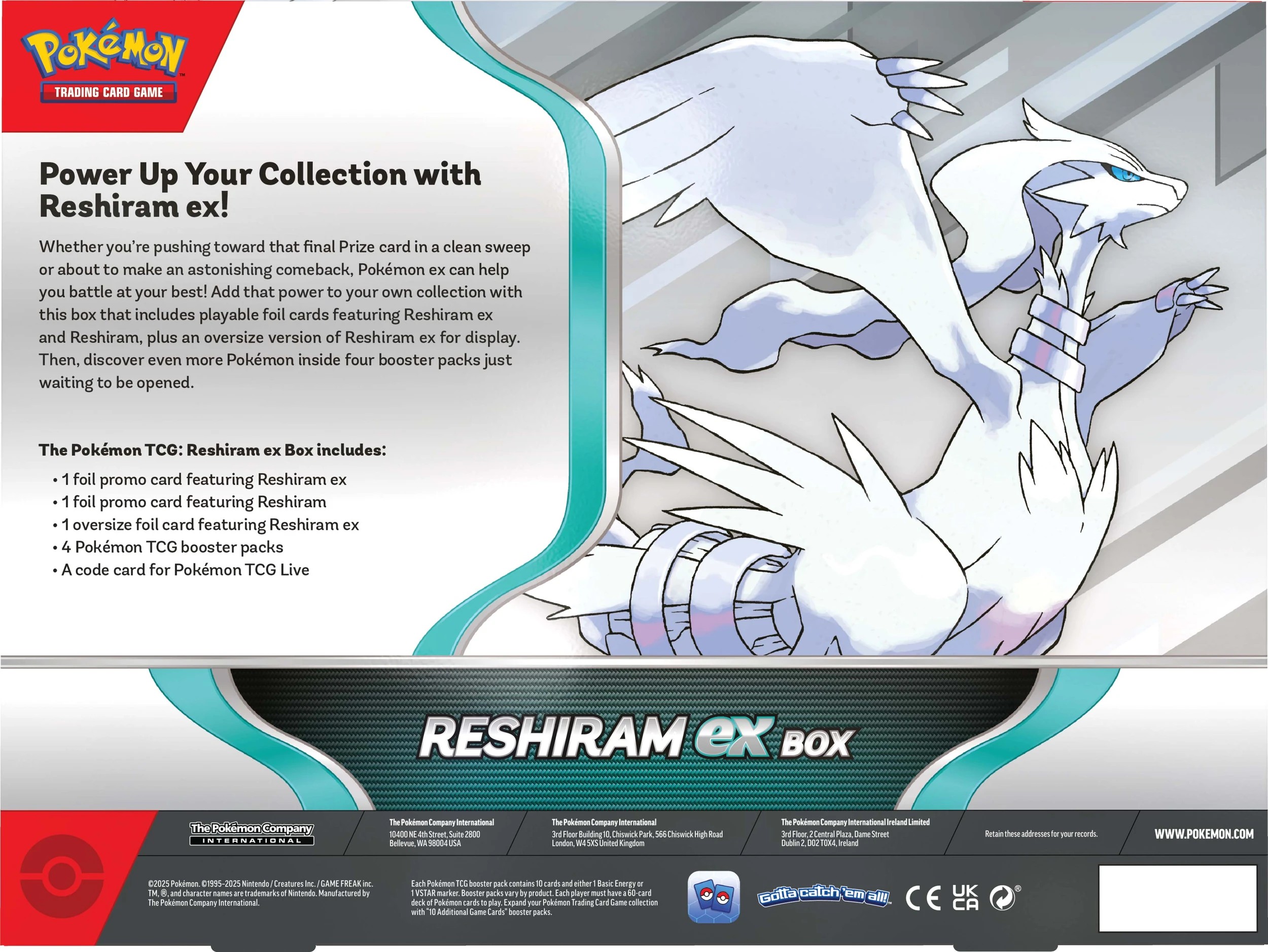 3 Pokemon Trading Card Game: Reshiram ex Box Pack, 3 of 4
