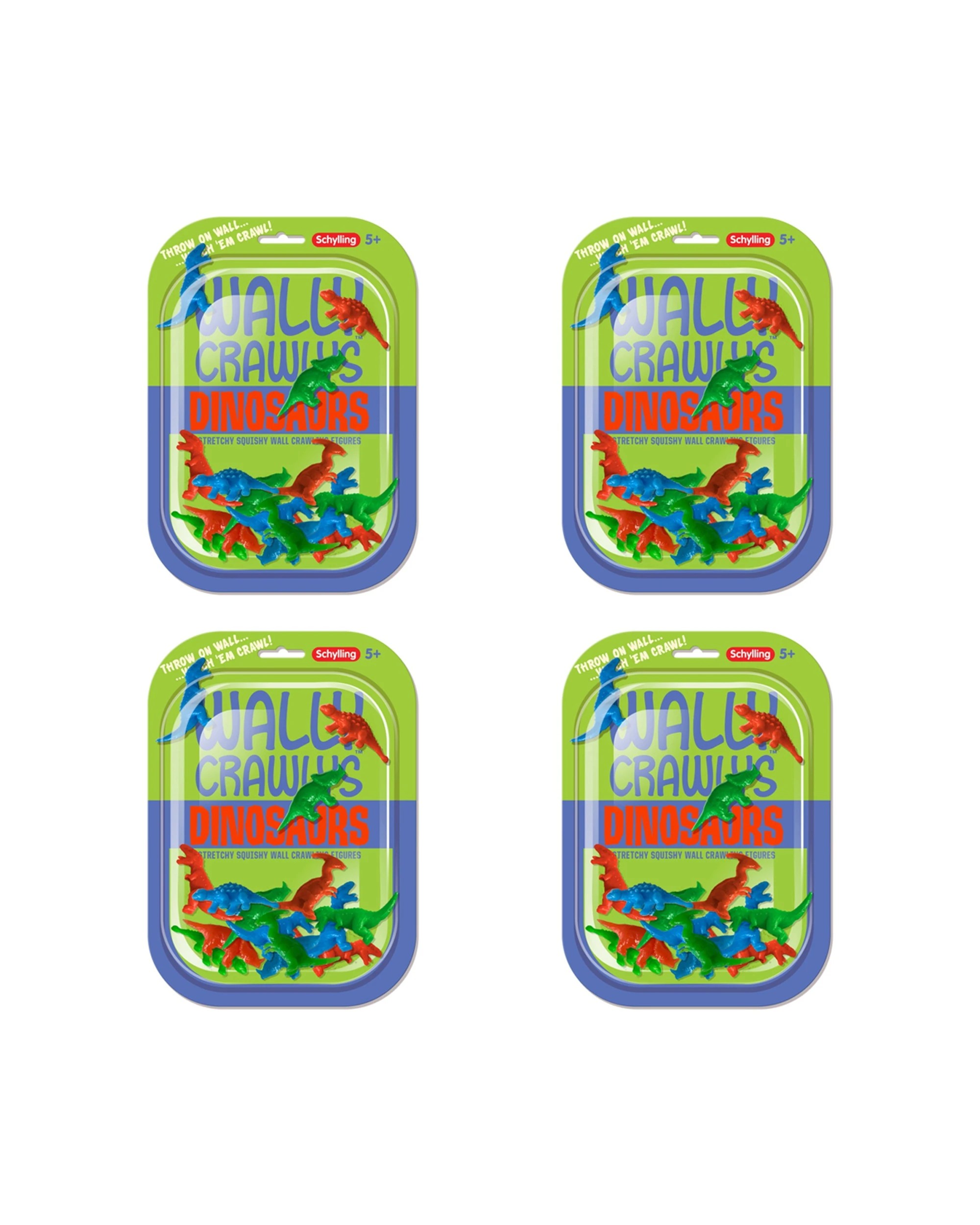 1 Schylling 72pc Wally Crawly Dinos Stretchy Squishy Wall Crawling Figures - Multi, 1 of 3