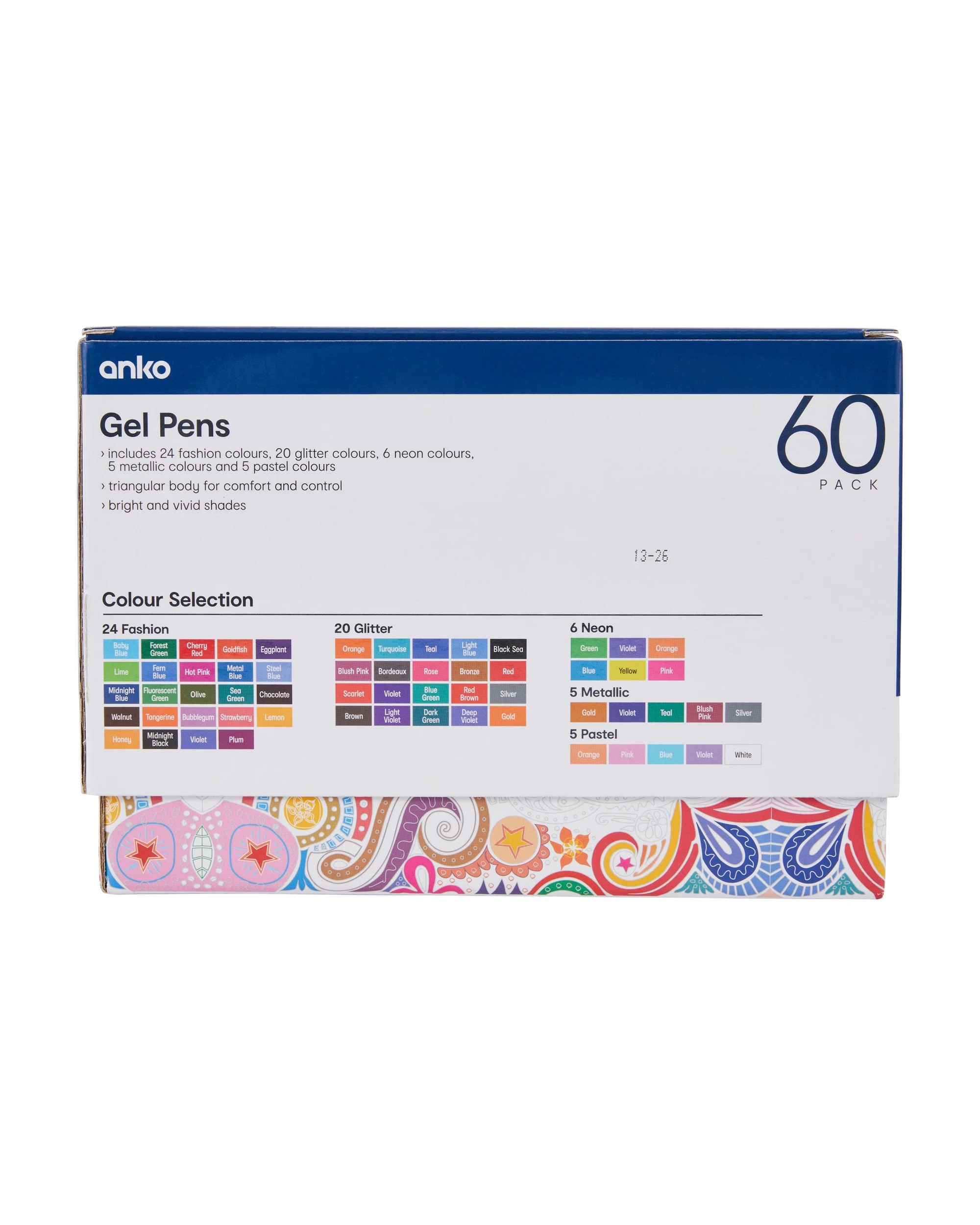 7 60 Pack Colour Gel Pens - Bright, 7 of 7