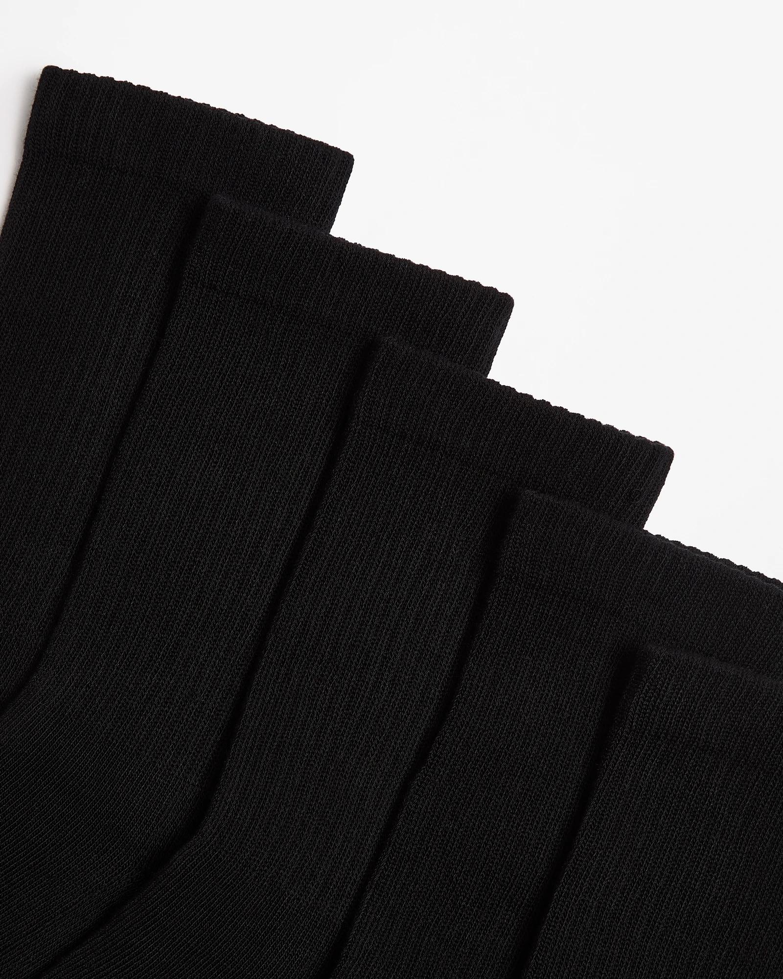 2 Target Active Australian Cotton Blend 5 Pack Cushioned Crew Socks BLACK, 2 of 3