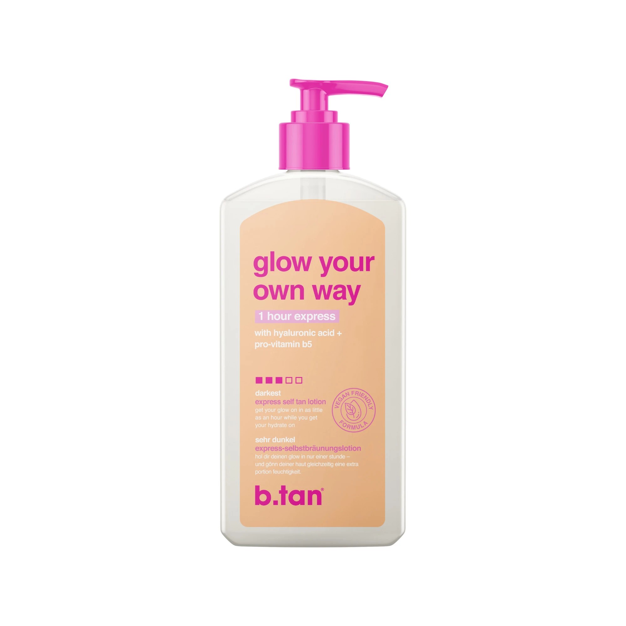 1 b.tan Glow Your Own Way 1 Hour Express Self Tan Lotion - Hyaluronic Acid and Pro-Vitamin B5, 1 of 8