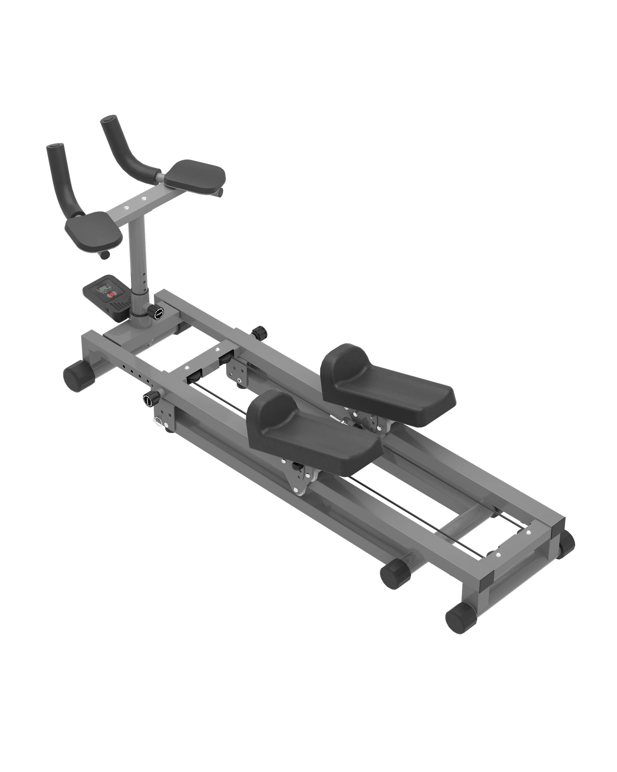 1 Advwin 3-in-1 Spine Twist Stretcher Waist Home Gym Crawling Workout Machine - Grey, 1 of 6