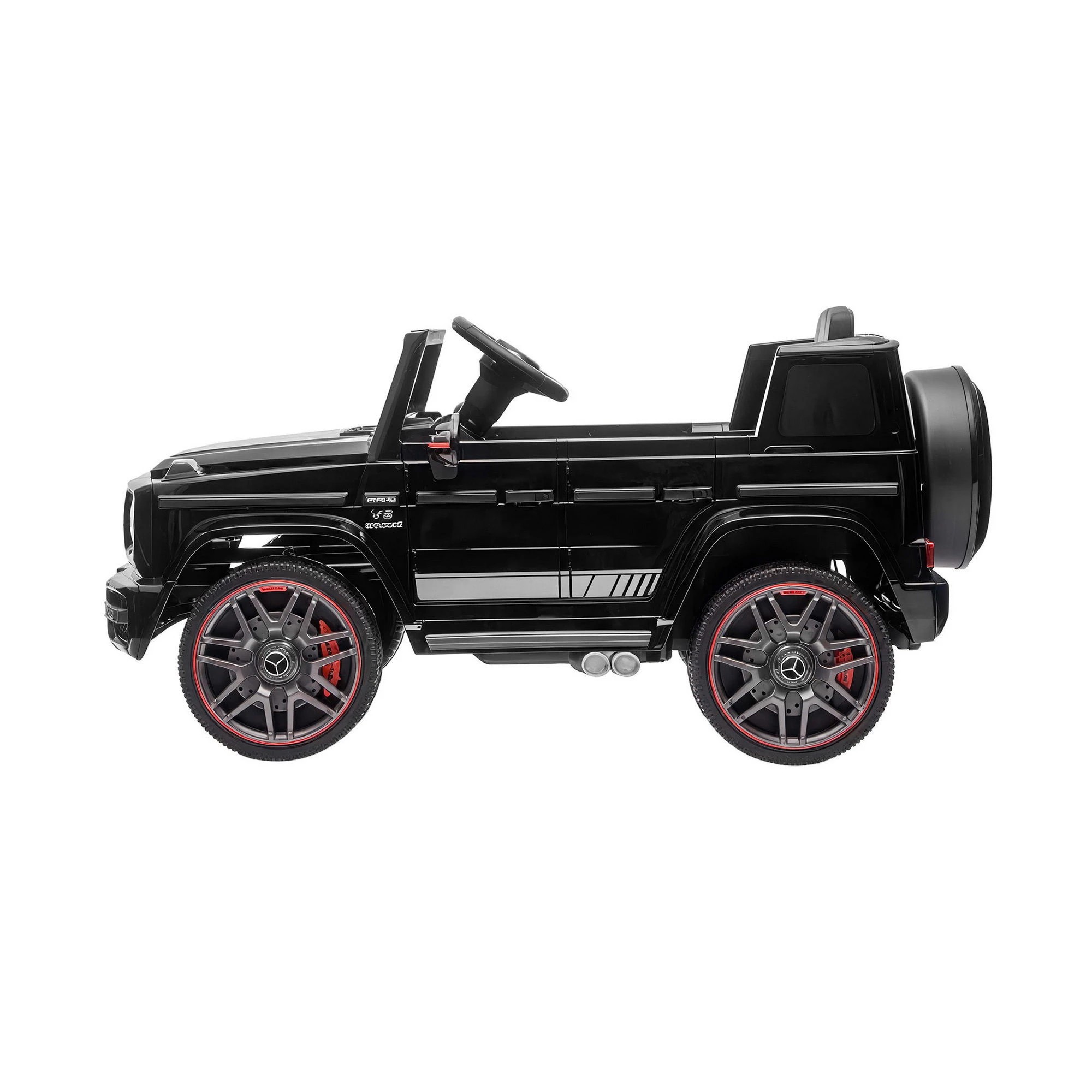 3 Mercedes-Benz 12V Kids Electric Ride On Car G63 Toy Cars Remote Control Horn Music - Black, 3 of 5