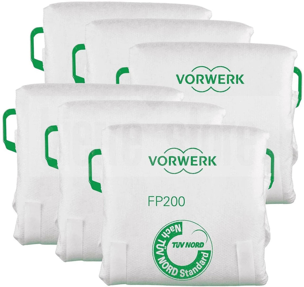 1 Vorwerk 6pk Premium Filter Bags FP200 For Kobold VK200 Vacuum Cleaners - White, 1 of 4